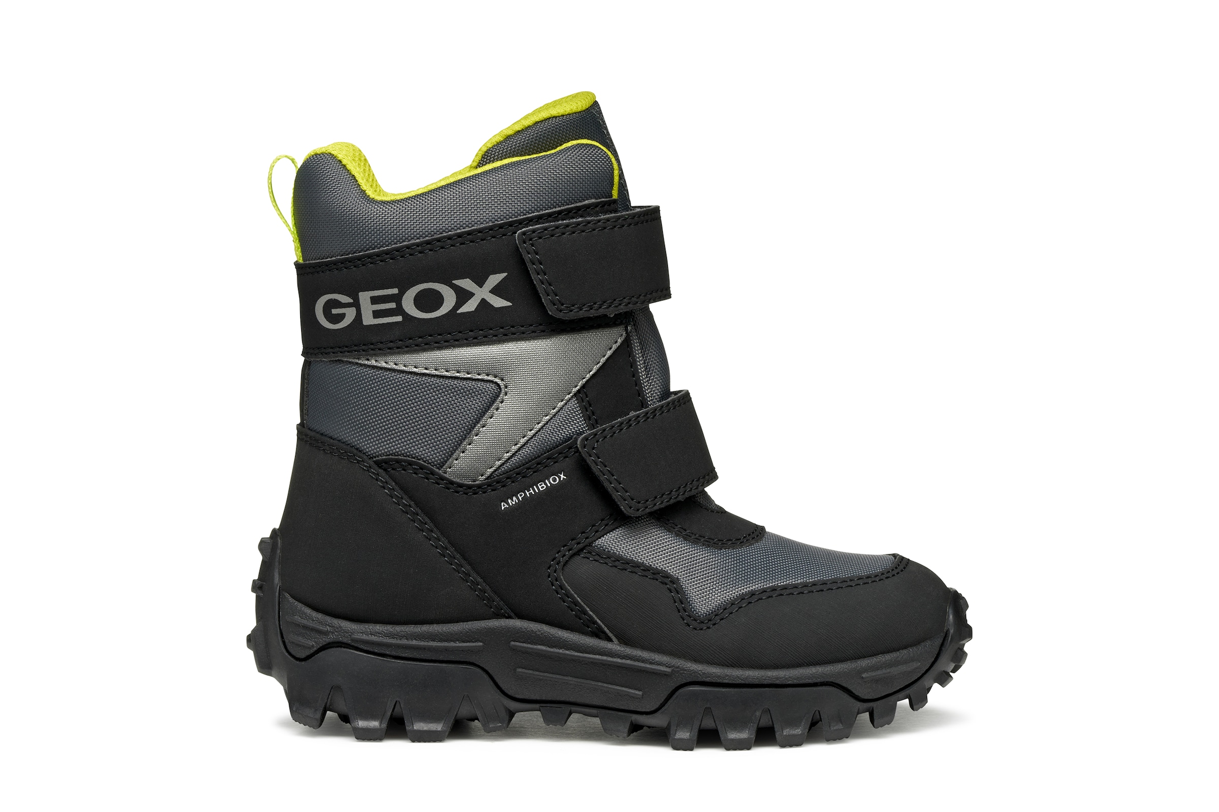 Geox Winterstiefel »J HIMALAYA BOY B ABX«  Snowboots, Klettstiefel mit Warmfutter, Größenschablone zum Download