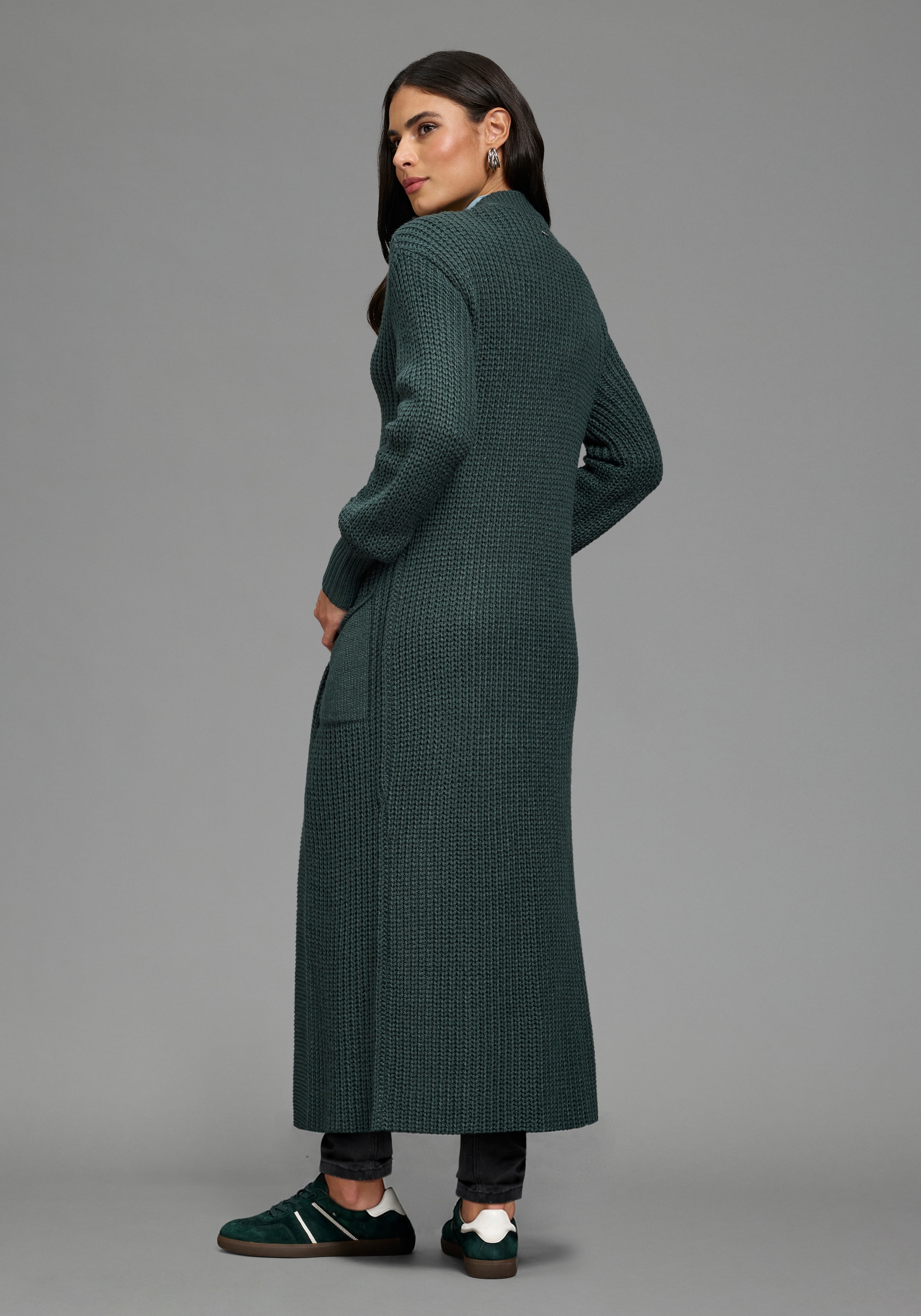 Laura Scott Longstrickjacke aus kuscheligem Grobstrick