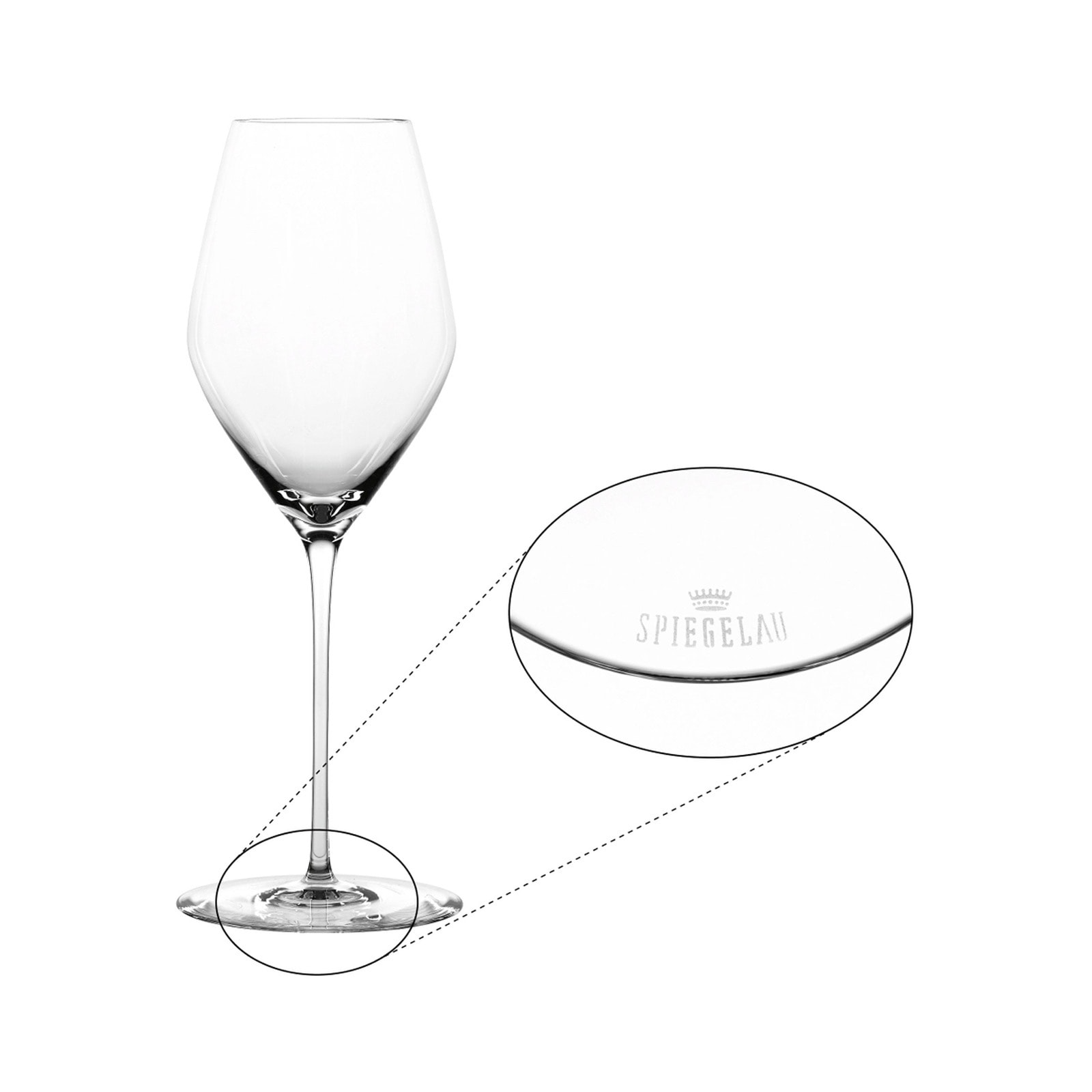SPIEGELAU Champagnerglas »Champagnergläser + Poliertuch Hi-Lite 347 ml 2er Set transparent«