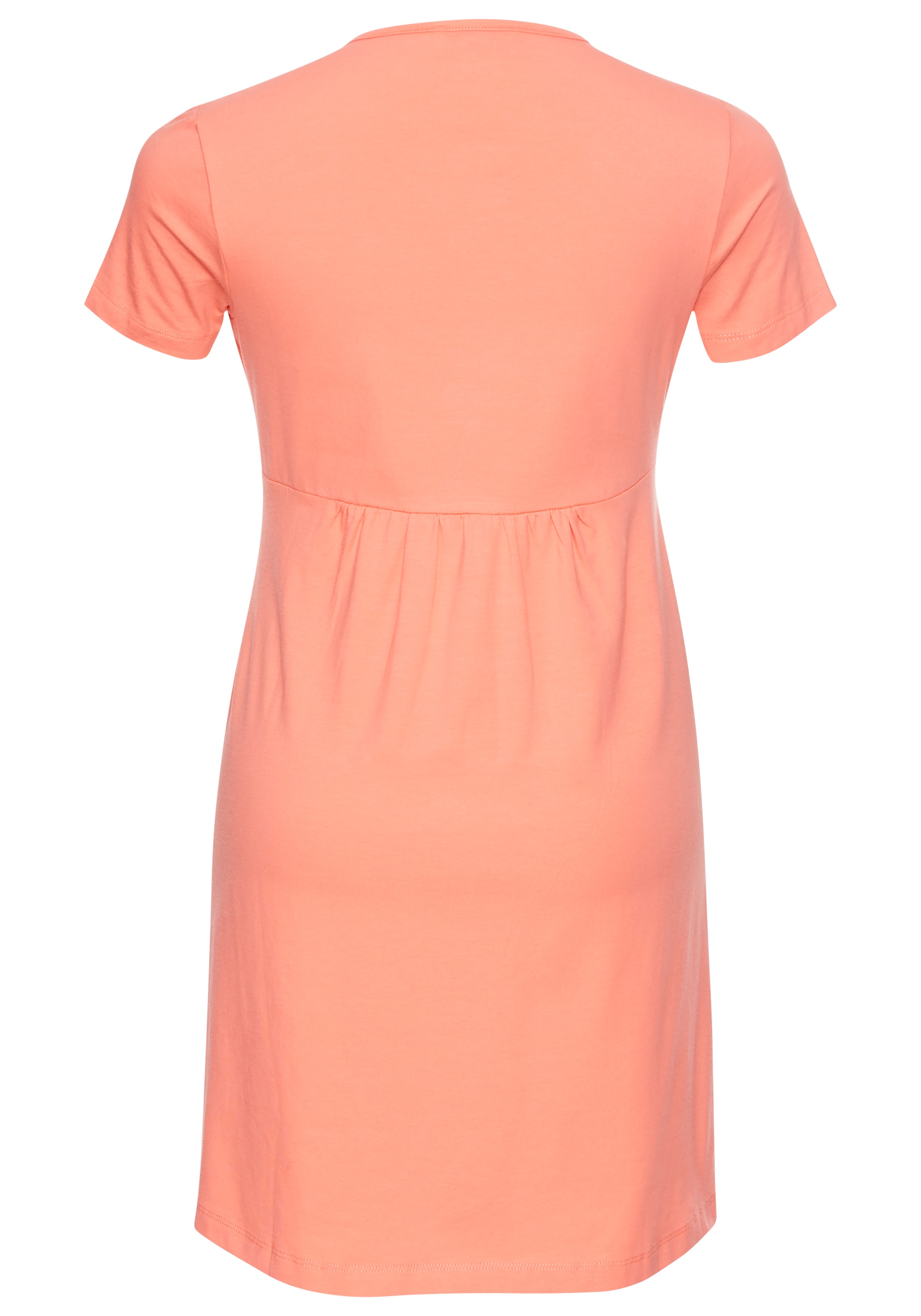 Neun Monate Umstandskleid »Kurzes Schwangerschafts-Jerseykleid, Minikleid«, Auschnitt in Wickeloptik