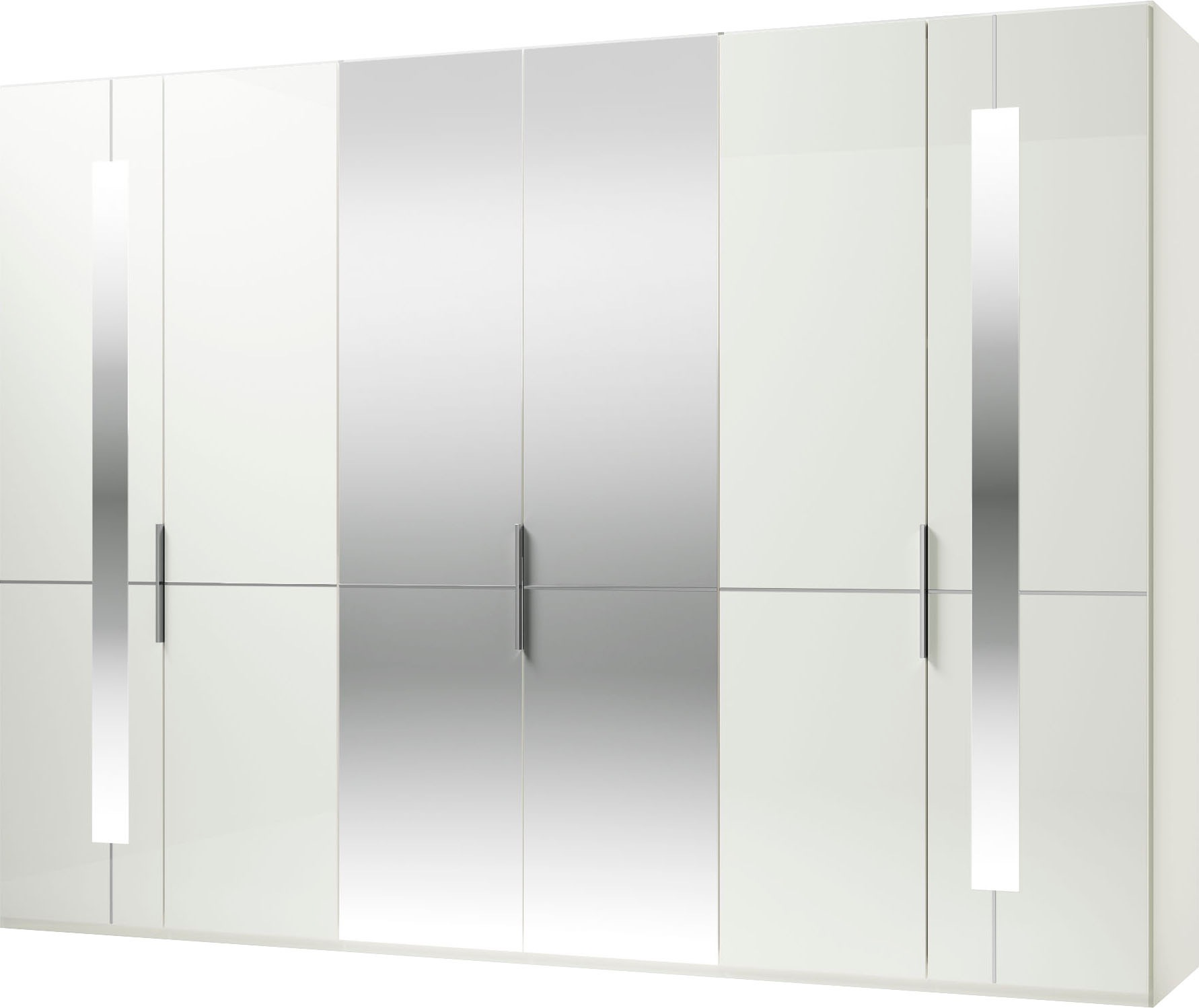 Musterring Drehtürenschrank »Imola W«, inkl. Einlegeböden und Kleiderstangen, mit Glas- und Spiegeltüren