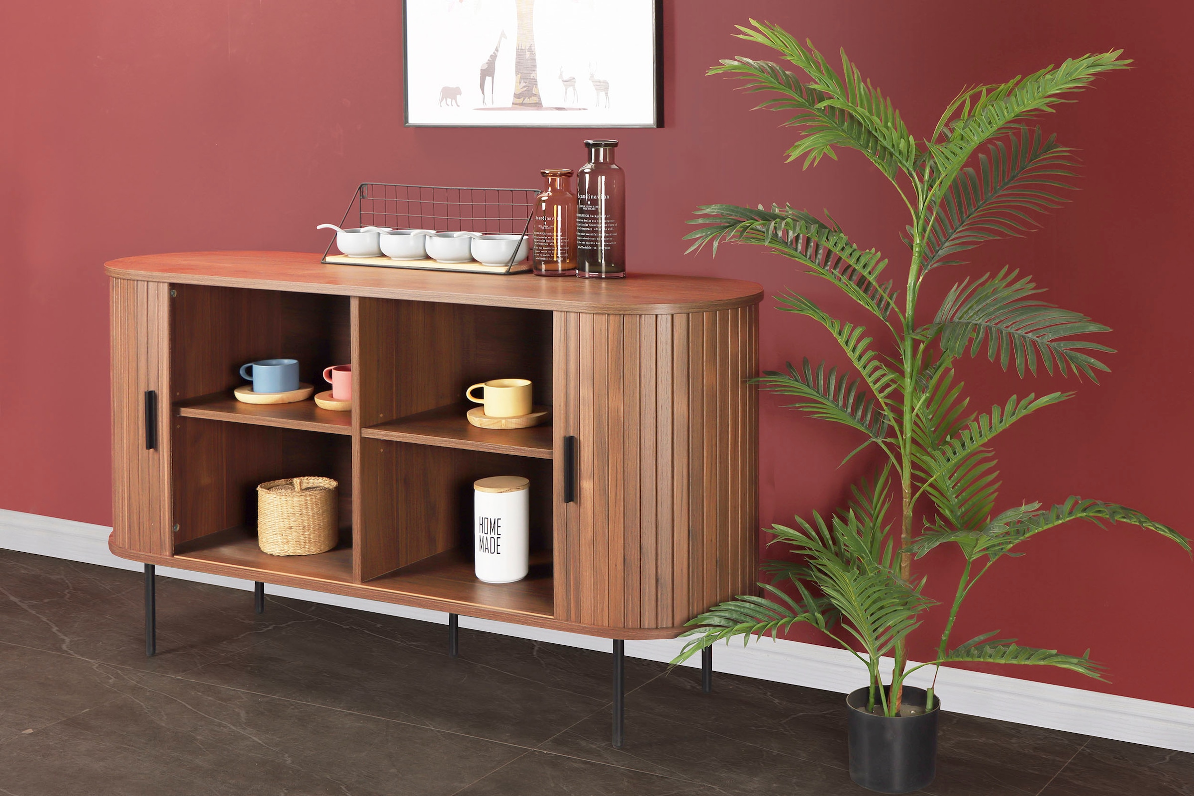 Möbilia Sideboard 2 Schiebetüren