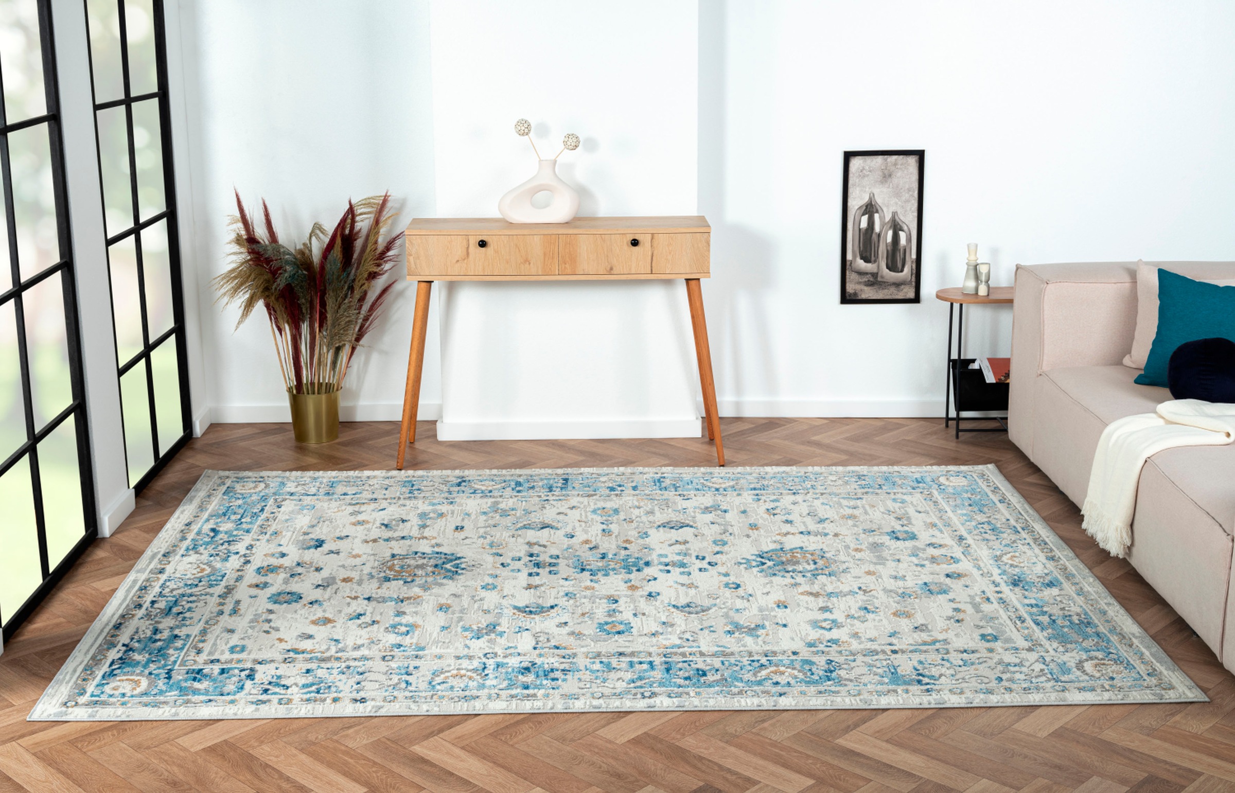 Myflair Möbel & Accessoires Teppich »My Heriz«, rechteckig, 8 mm Höhe, Kurzflor, klassisches Orient Design, besonders weich durch Microfaser