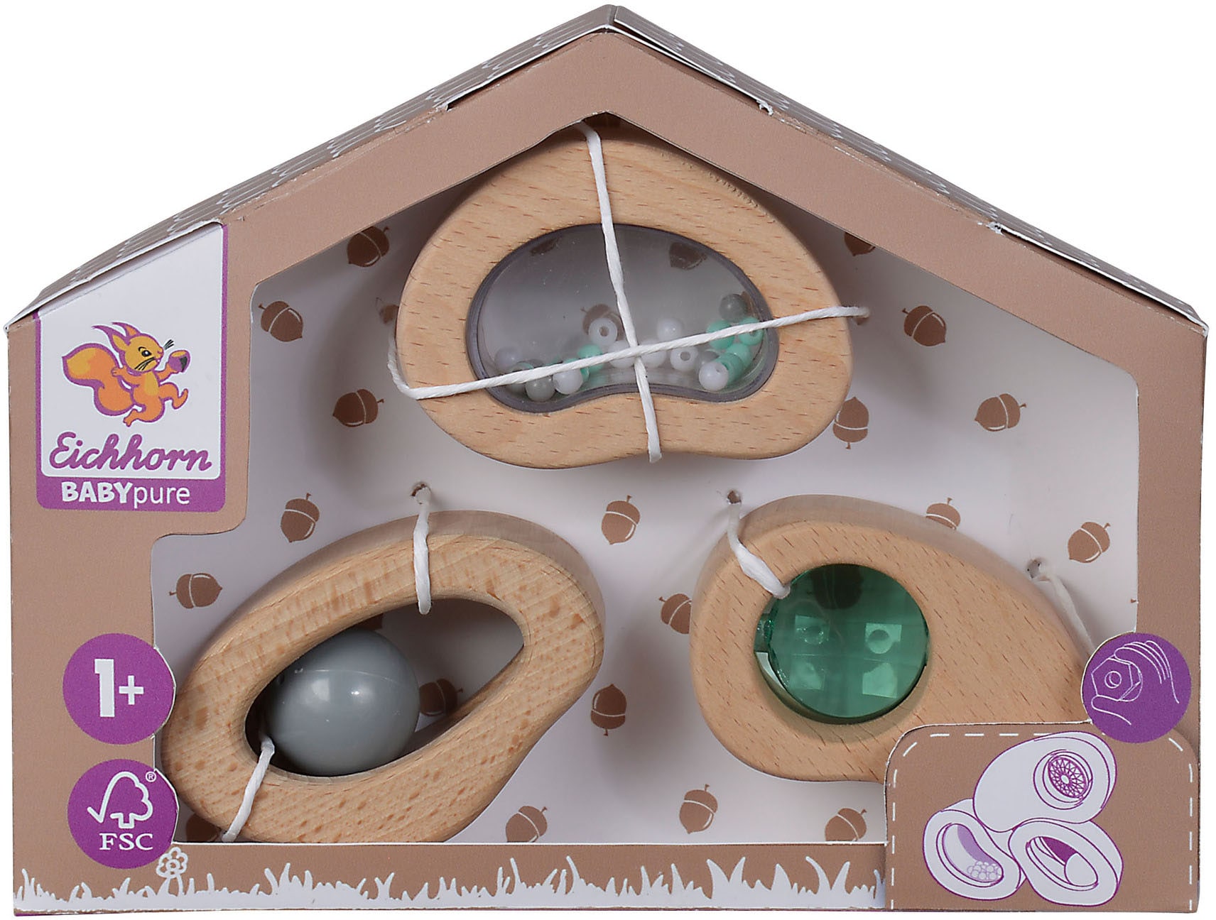 Eichhorn Spielbausteine »Baby Pure«, (3 St.)