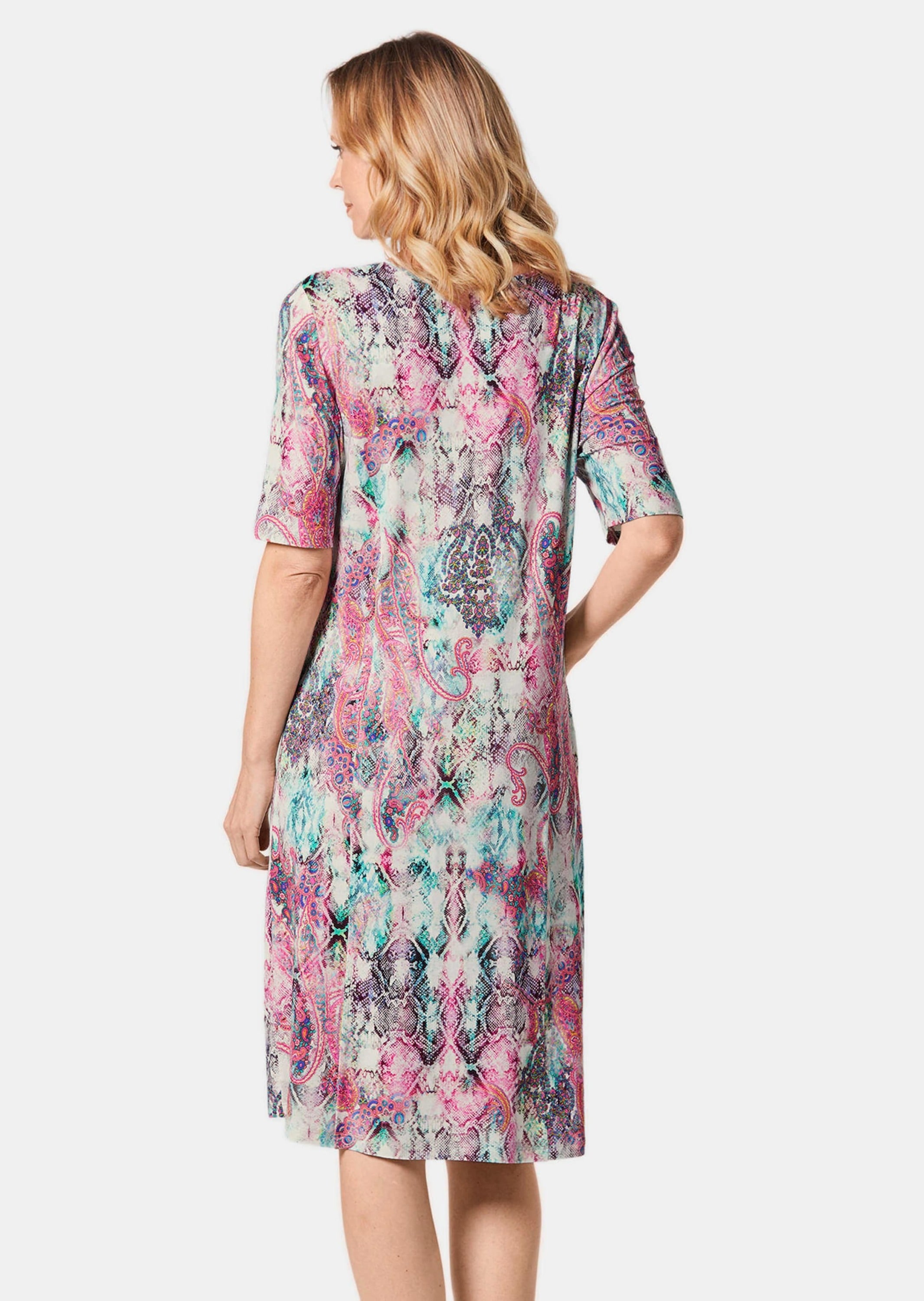 GOLDNER Jerseykleid »Elastisches Jerseykleid mit modischem Druck«