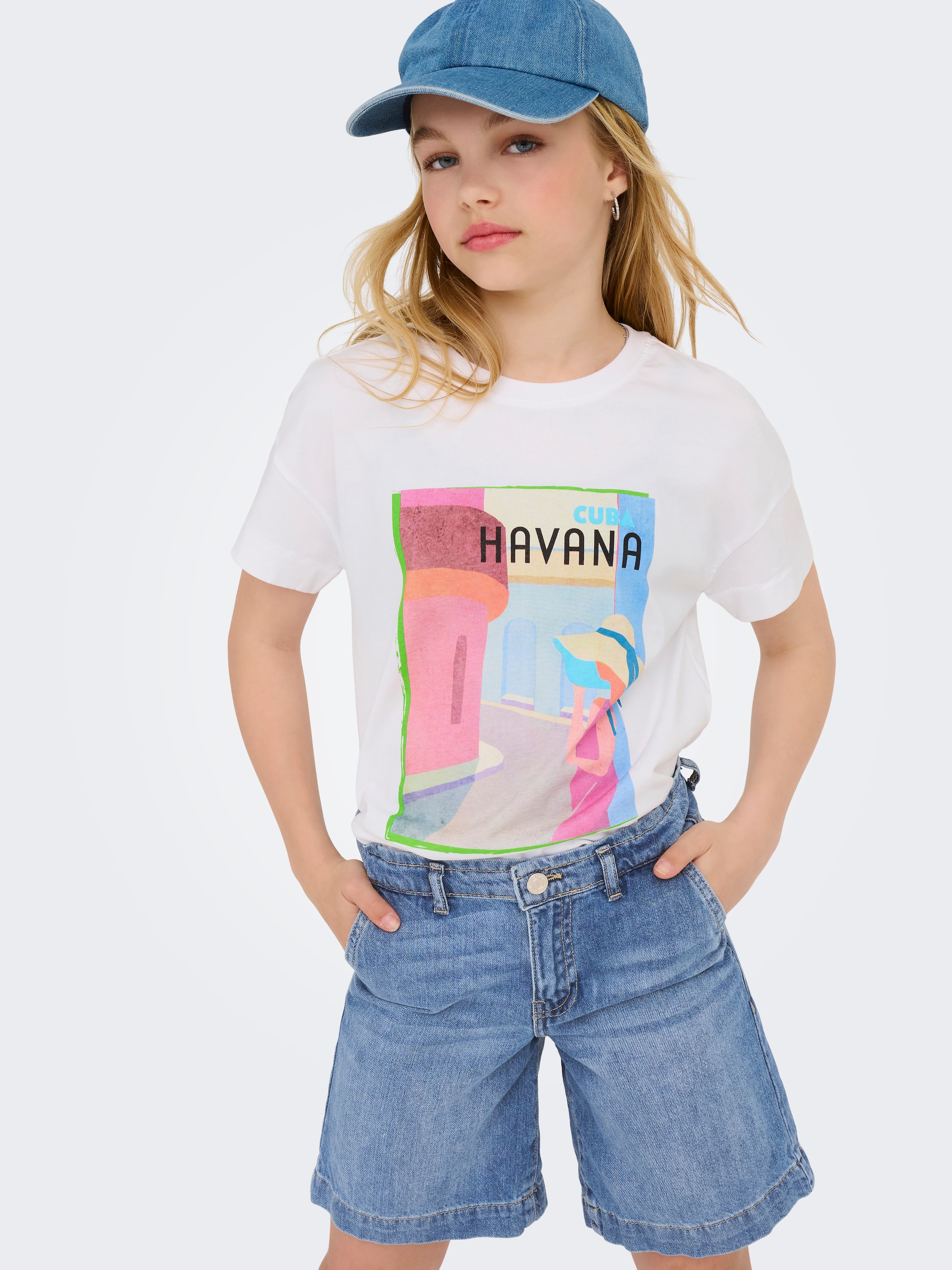 KIDS ONLY Jeansshorts »KOGCOMET WIDE LONG SHORTS DNM DIA NOOS«