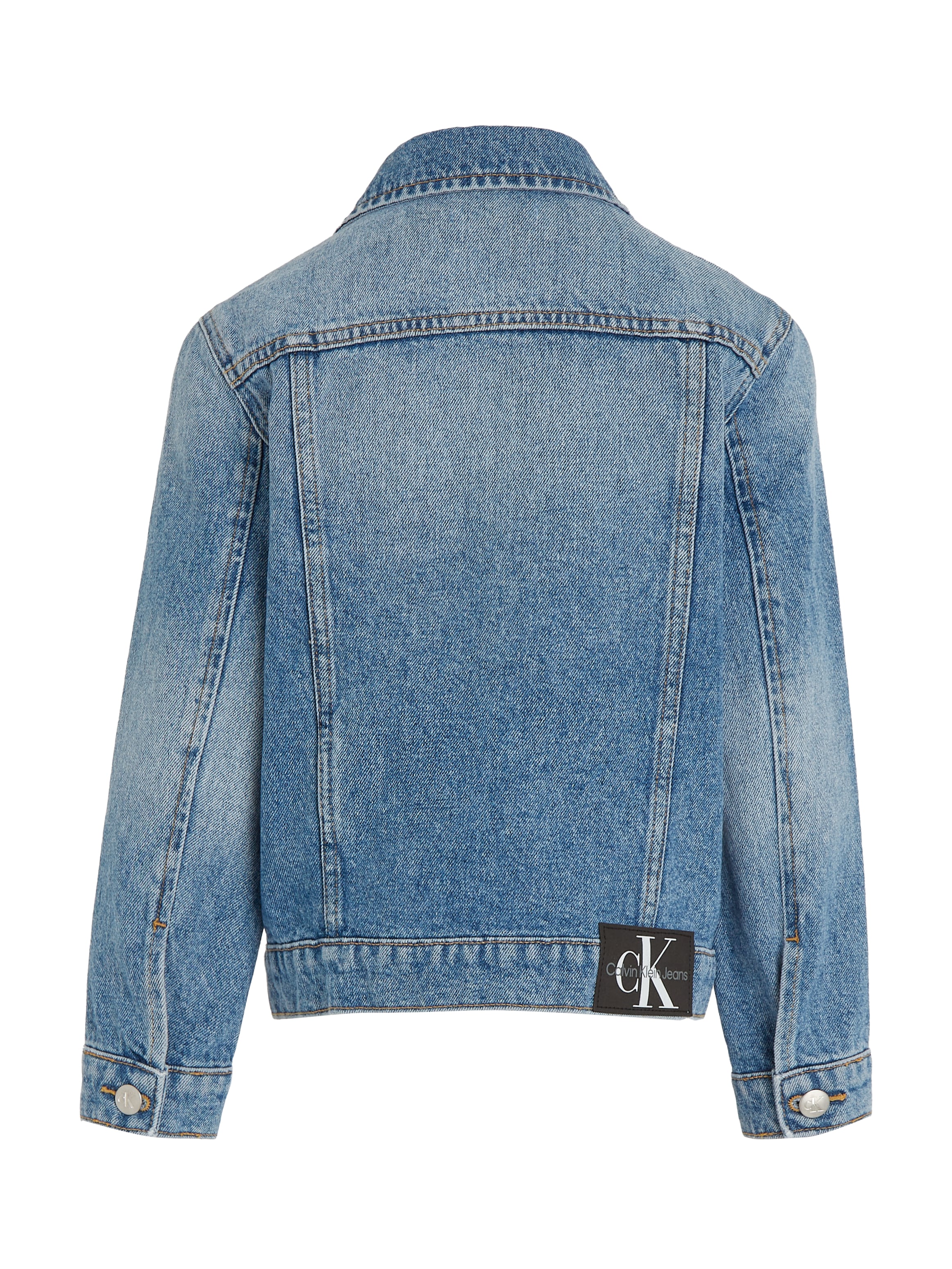 Calvin Klein Jeans Jeansjacke »ICONIC MID BLUE DENIM TRUCKER«, Kinder bis 16 Jahre