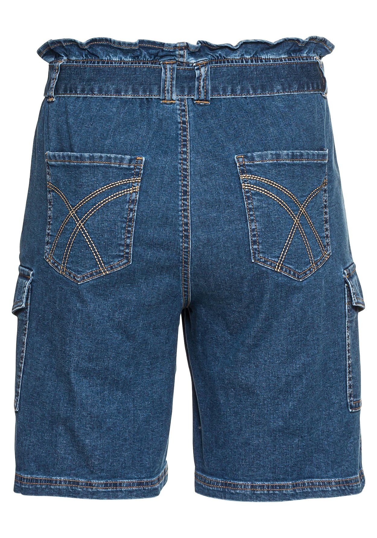 Sheego Jeansbermudas »Jeans-Shorts mit High-Waist-Bund und Gürtel«