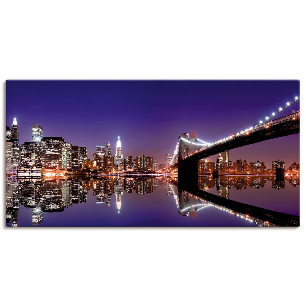 Artland Leinwandbild »New York Skyline«, Amerika, (1 St.)