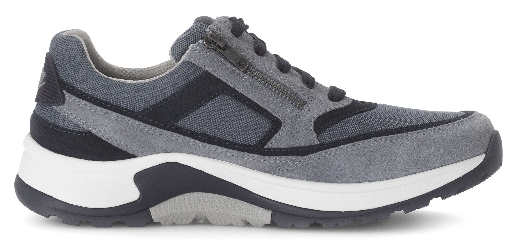 Gabor Rollingsoft Keilsneaker, Schnürschuh, Halbschuh, Freizeitschuh, Außenreißverschluss, G-Weite