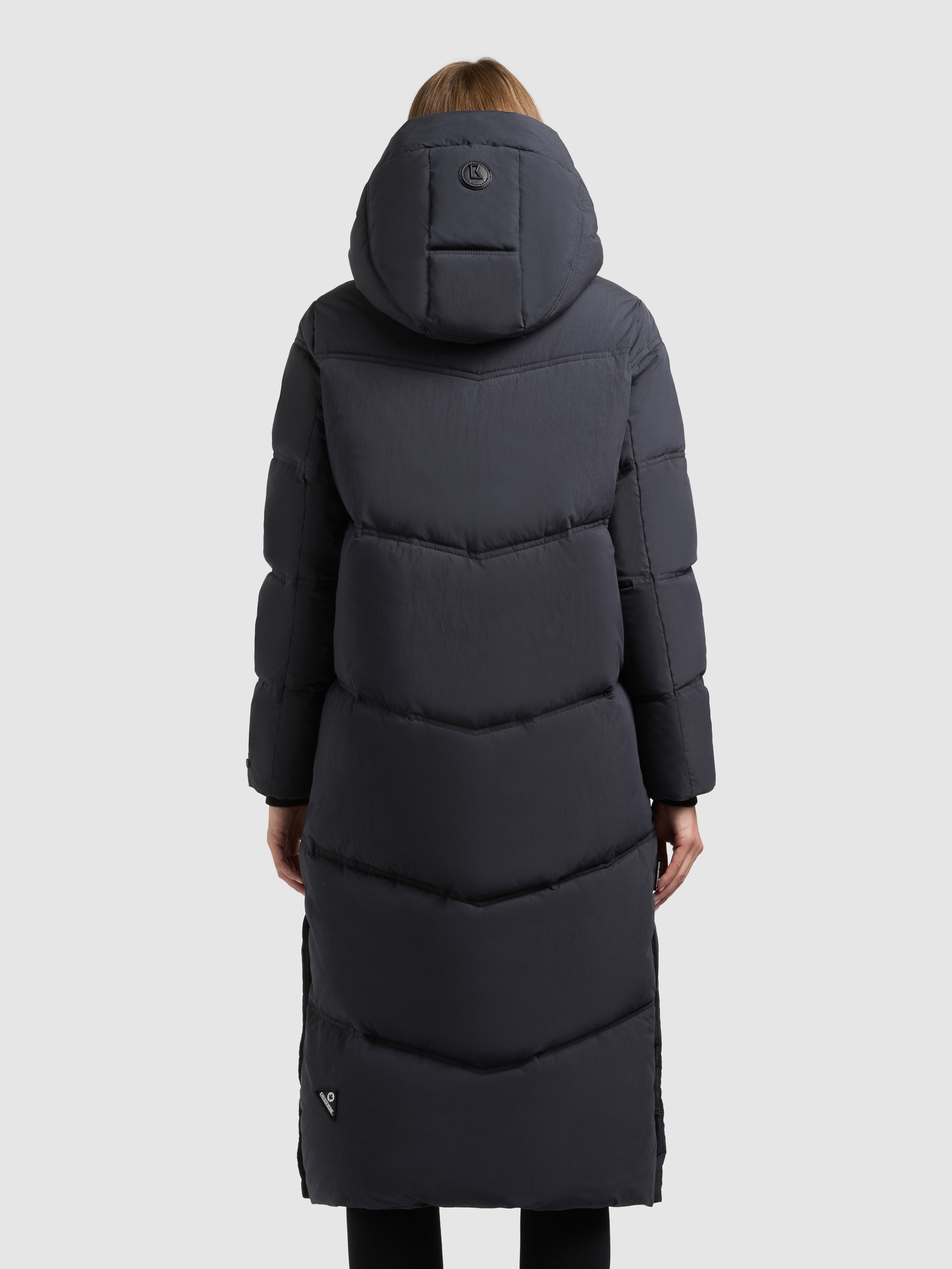 khujo Steppmantel »RITZ«, praktische Seitenschlitze mit Reißverschluss, abnehmbare Kapuze
