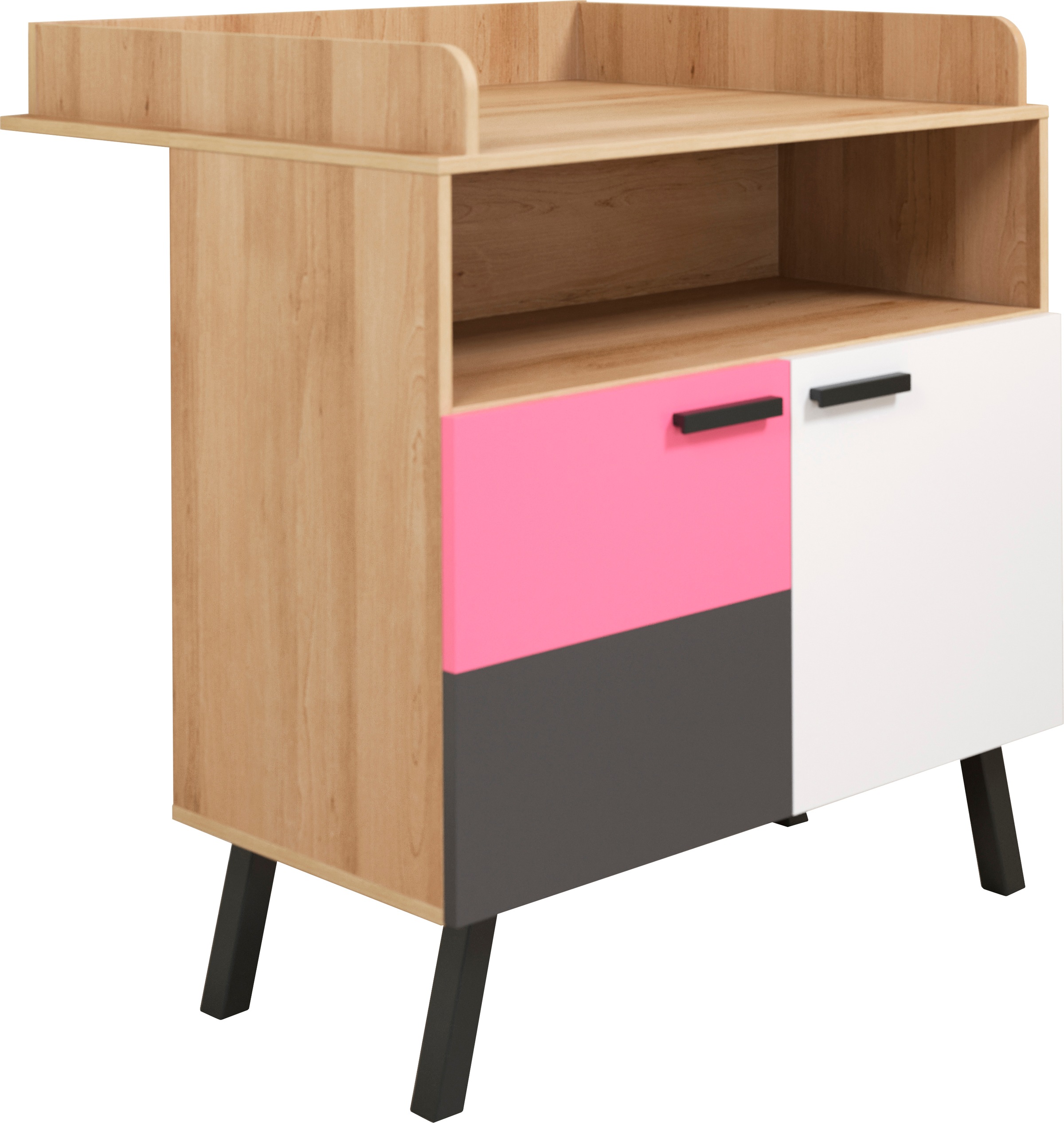 trendteam Babymöbel-Set »Mats«, (Set, 3 tlg., Bett, Wickelkommode, Schrank)