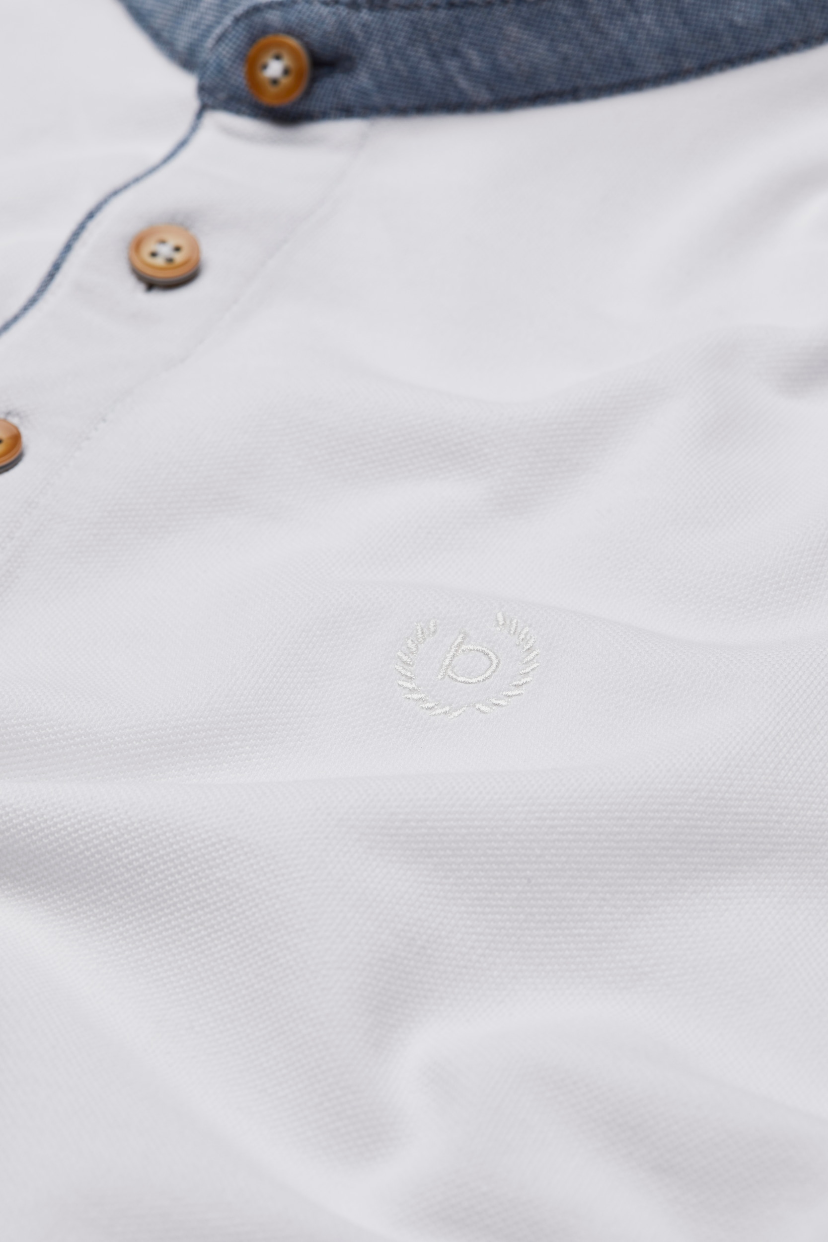 bugatti Poloshirt, mit modischem Stehkragen