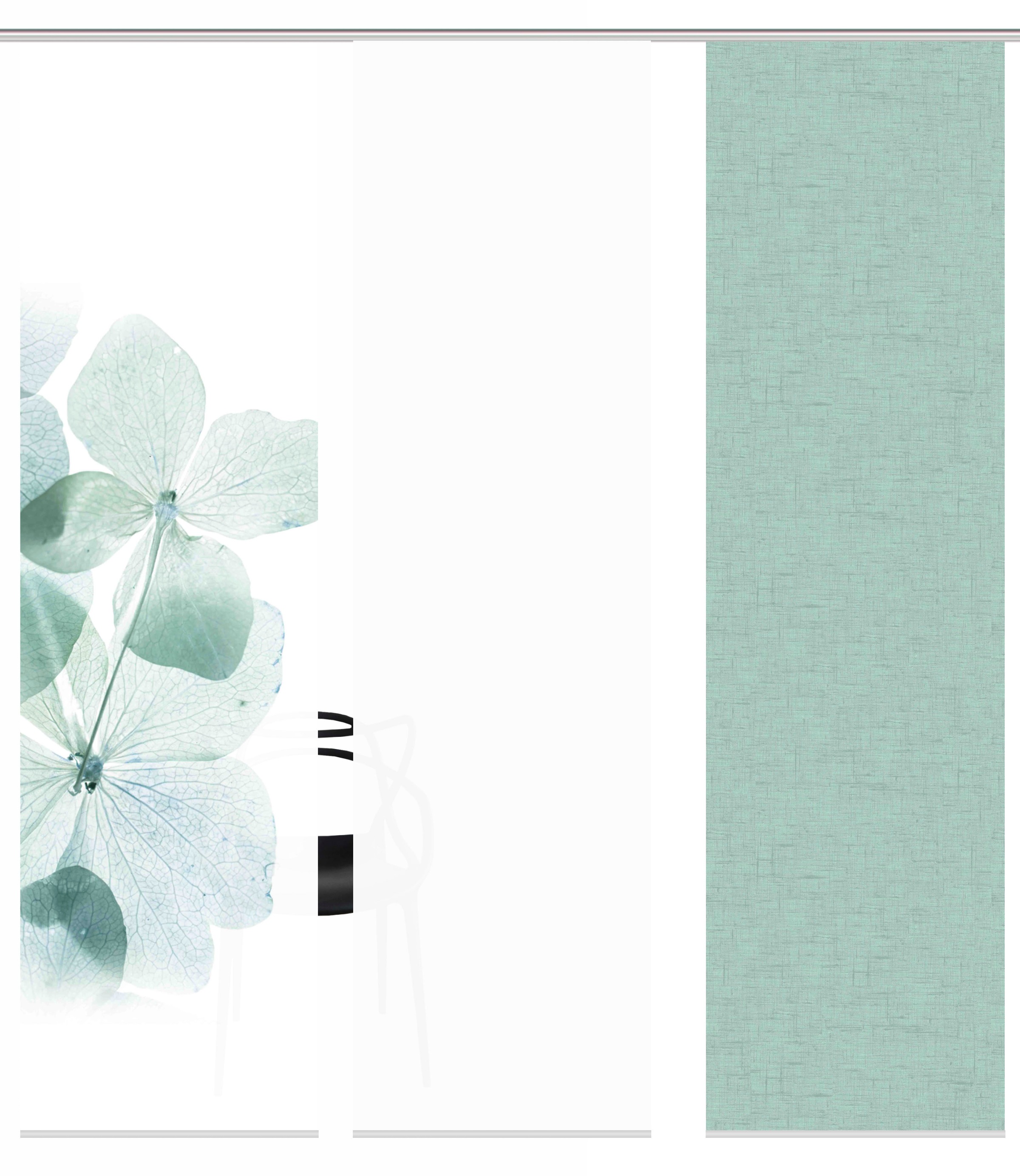 HOME WOHNIDEEN Schiebegardine »BONITA 3er SET«, (3 St.), Schiebevorhang Digidruck 3er Set BONITA