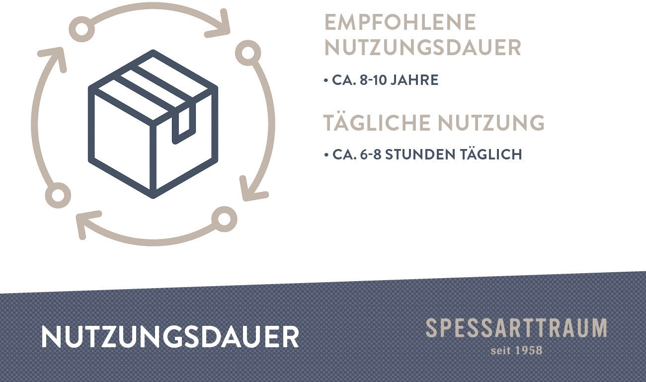 SPESSARTTRAUM Daunenbettdecke »First Class«, extrawarm, Füllung 90% Daunen / 10% Federn, Klasse 1, Downpass zertifiziert, Bezug 100% Baumwolle, nachhaltig (Made in Green), Hausstauballergiker geeignet, (1 St.), 5 Wärmeklassen & 6 Größen, Bestseller