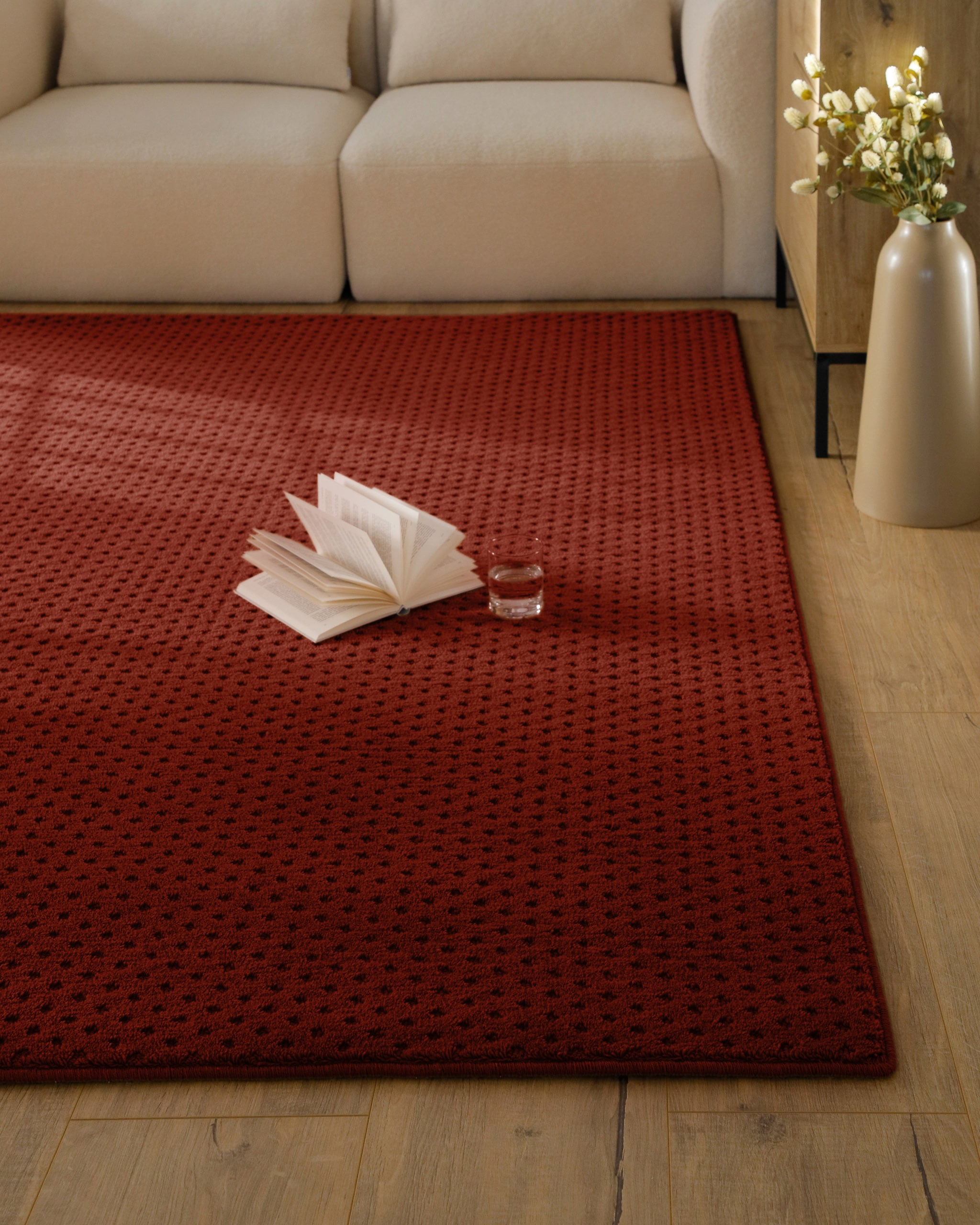 Wecon home Teppich »Castello THREE« rechteckig 7 mm Höhe Schurwolle, Kurzflor mit Hoch-Tief-Effekt, Wohnzimmer, Rautenmuster