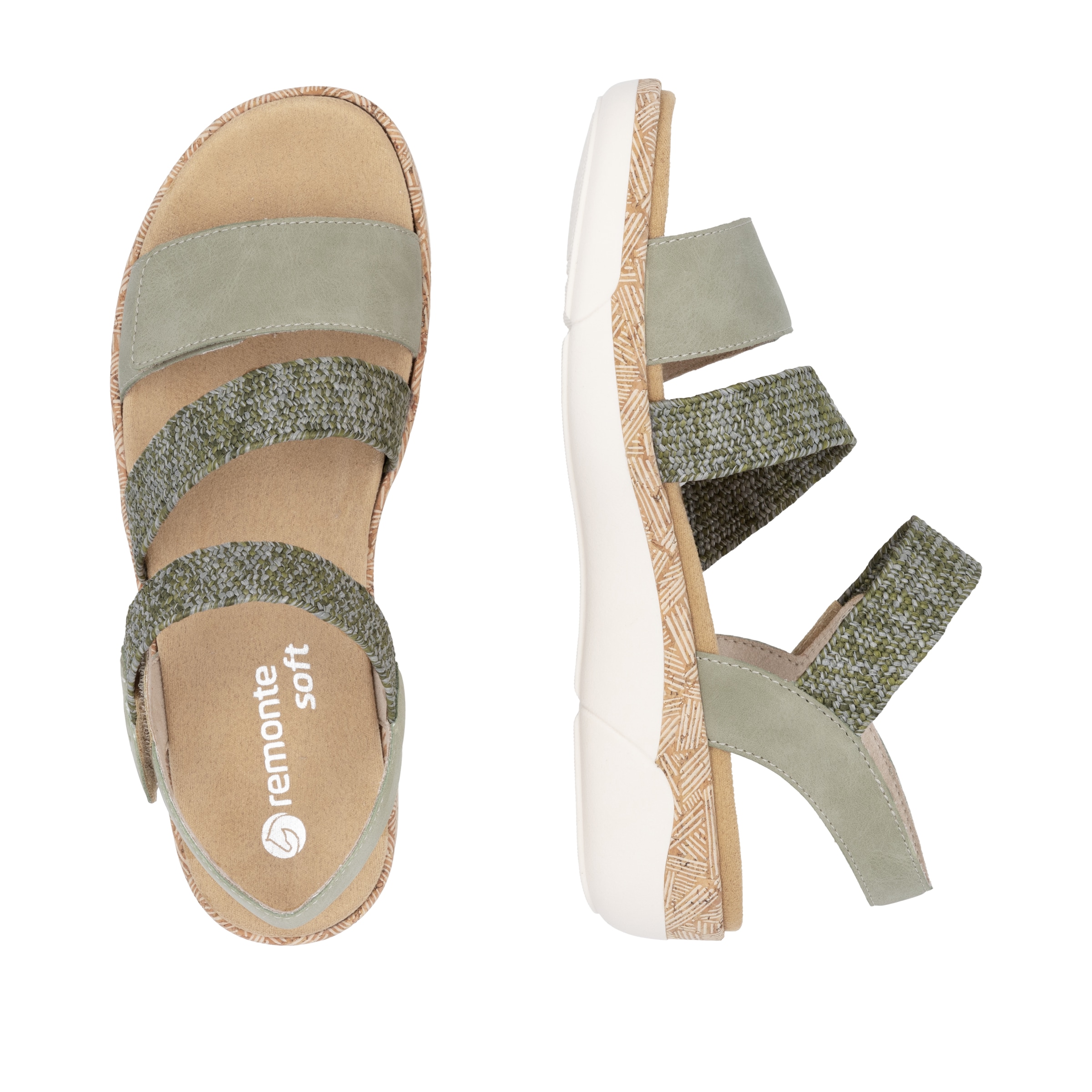 Remonte Keilsandalette  Riemchensandale, Bequemschuh, Sommerschuh mit Soft-Fußbett