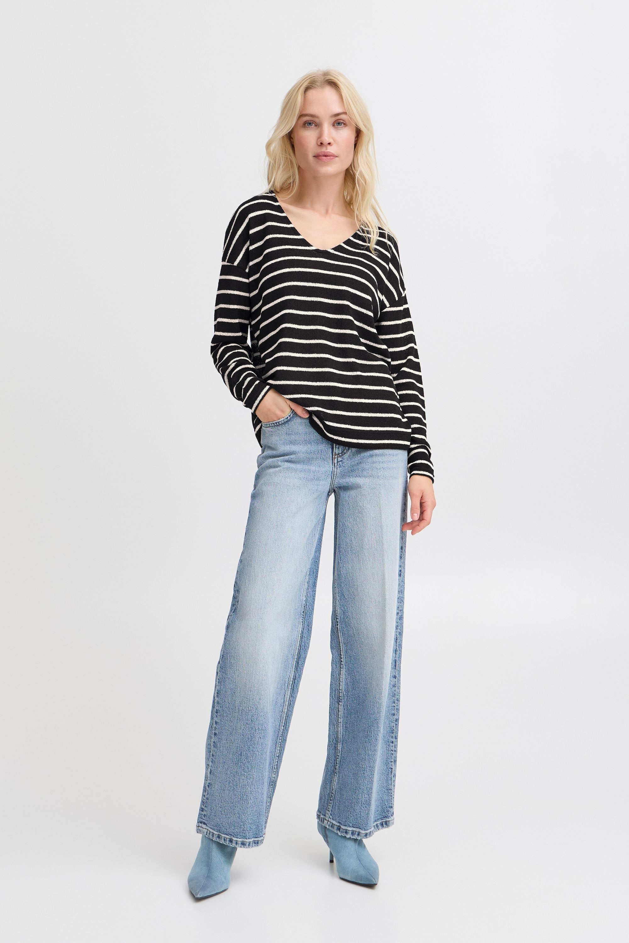 b.young Longpullover »Sweatshirt BYSIF STRIPE«