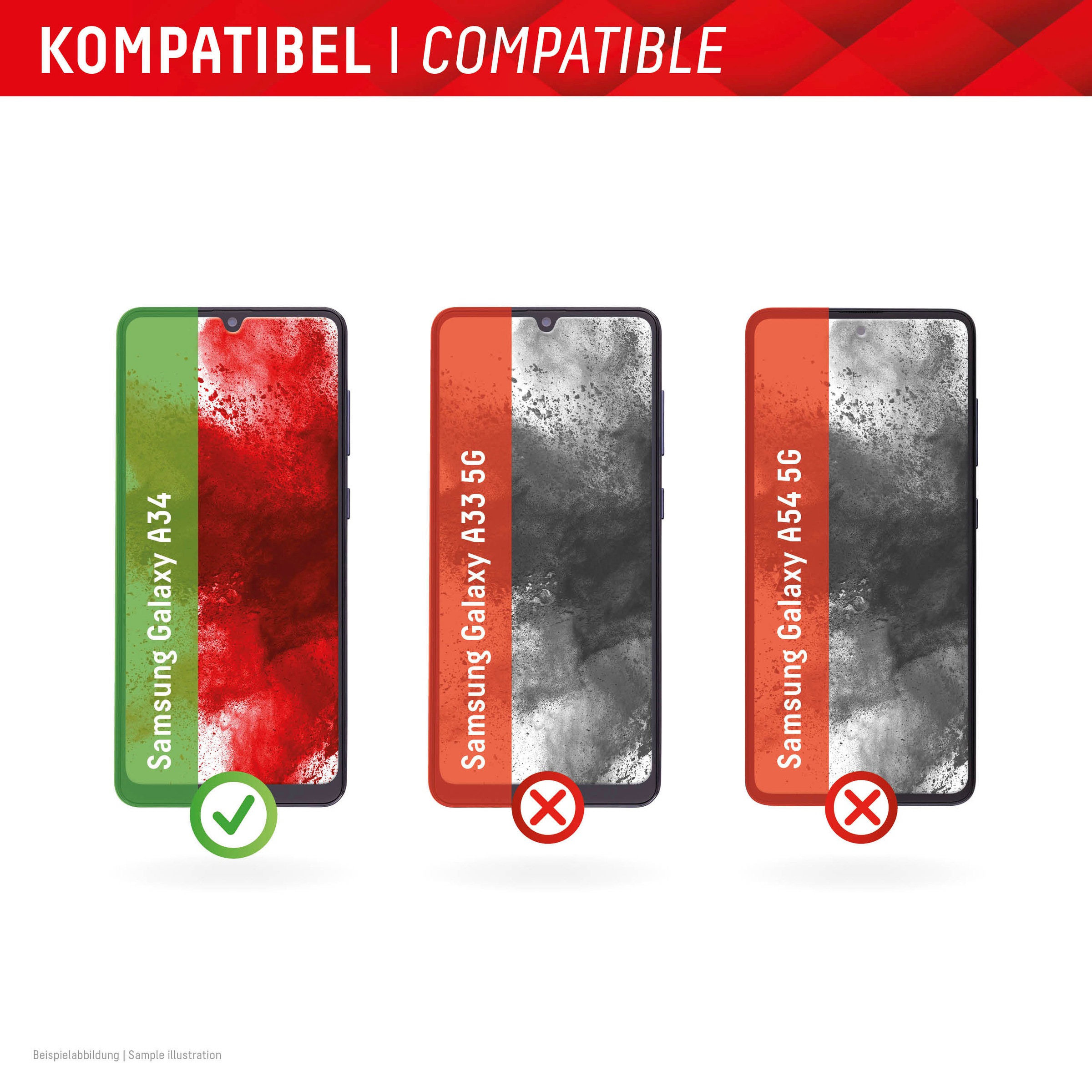 Displex Displayschutzfolie »Real Glass Samsung Galaxy A34 5G«, für Samsung Galaxy A34 5G