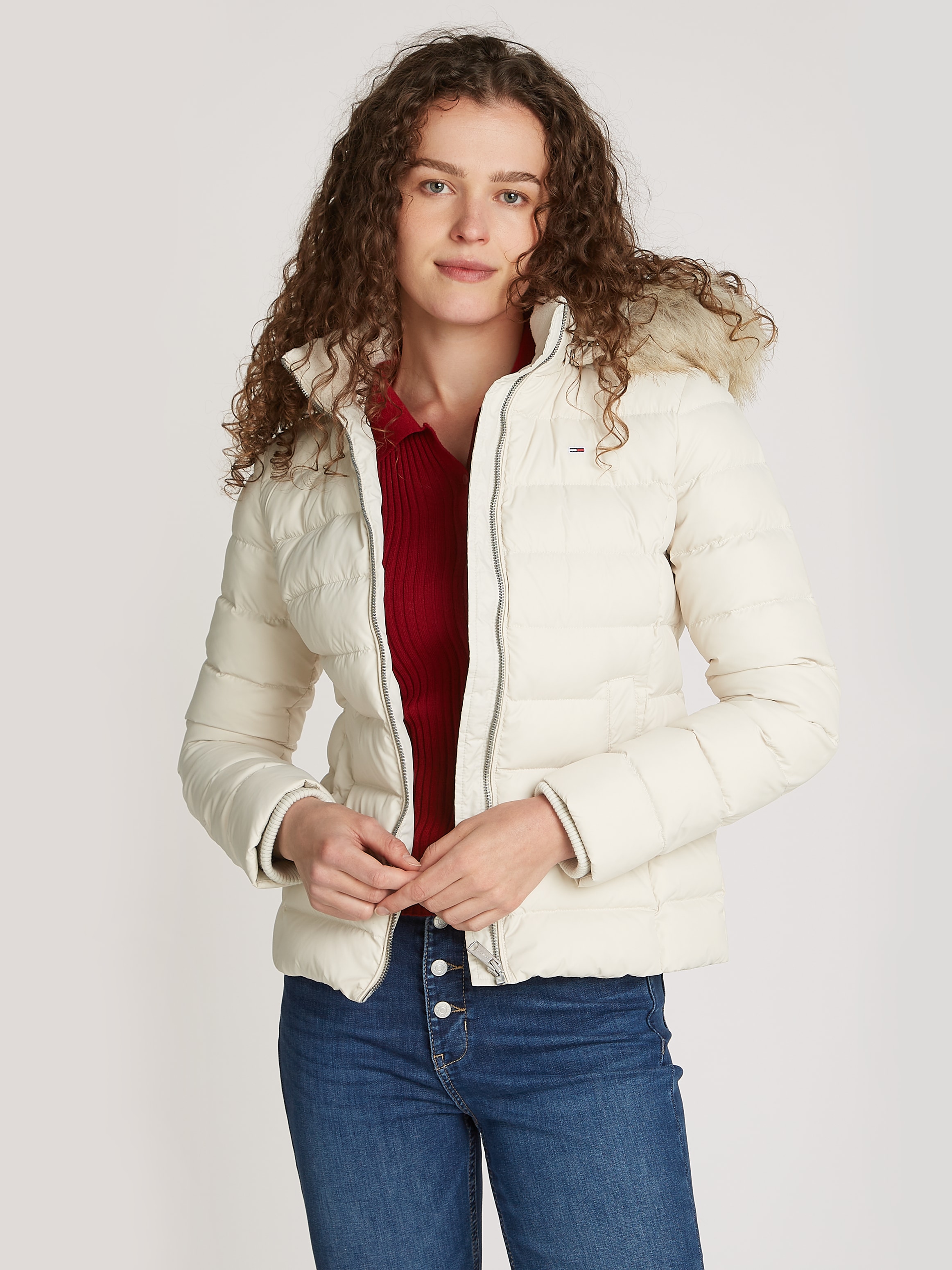 Steppjacke »TJW BASIC HOODED DOWN JACKET EXT«, mit Kapuze, in Großen Größen, mit Kapuze