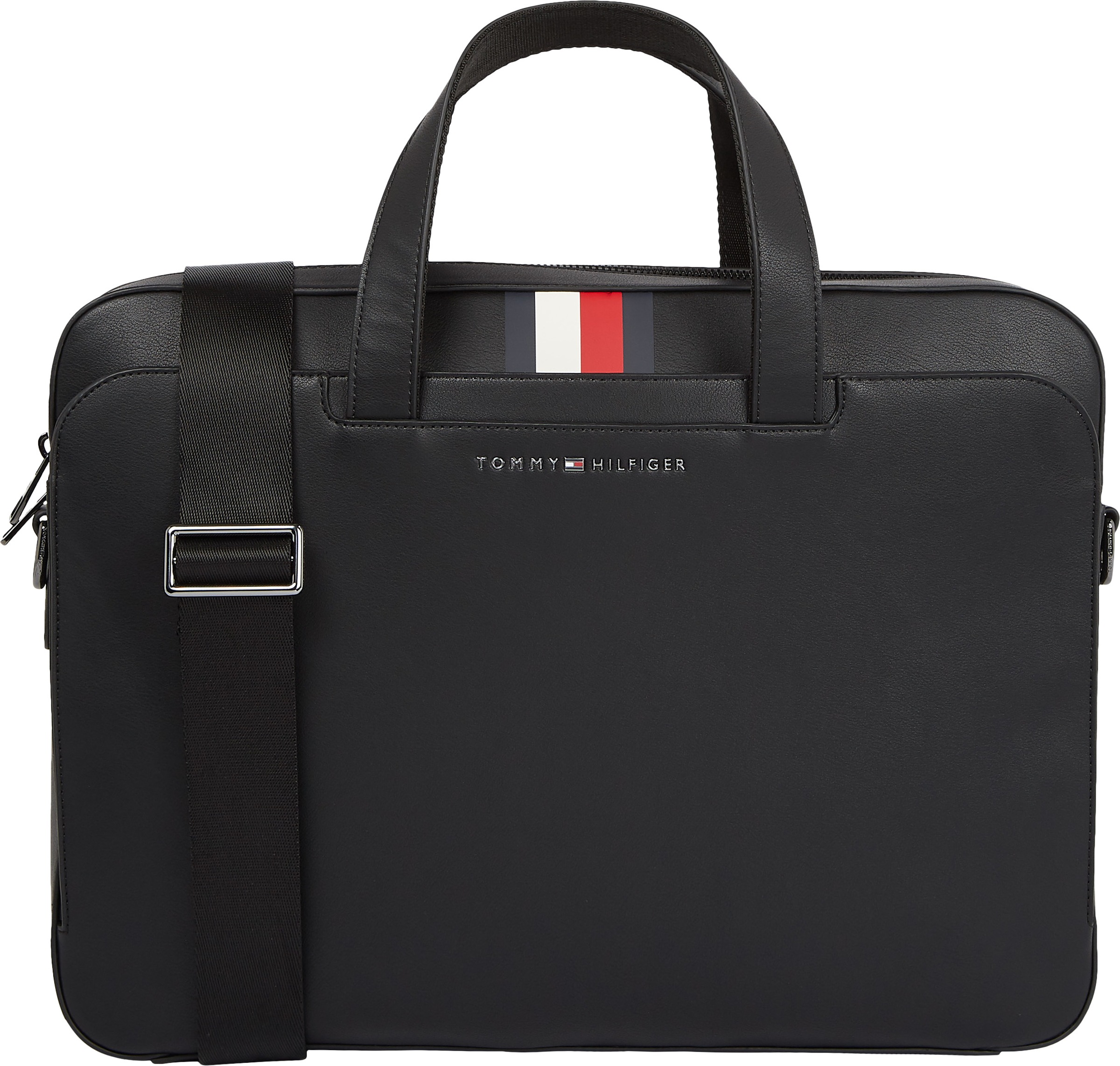 Buy the Tommy Hilfiger “MIDTOWN PU COMPUTER BAG” Messenger Bag with Cushioned Laptop Compartment on UNIVERSAL’s E-commerce Platform.