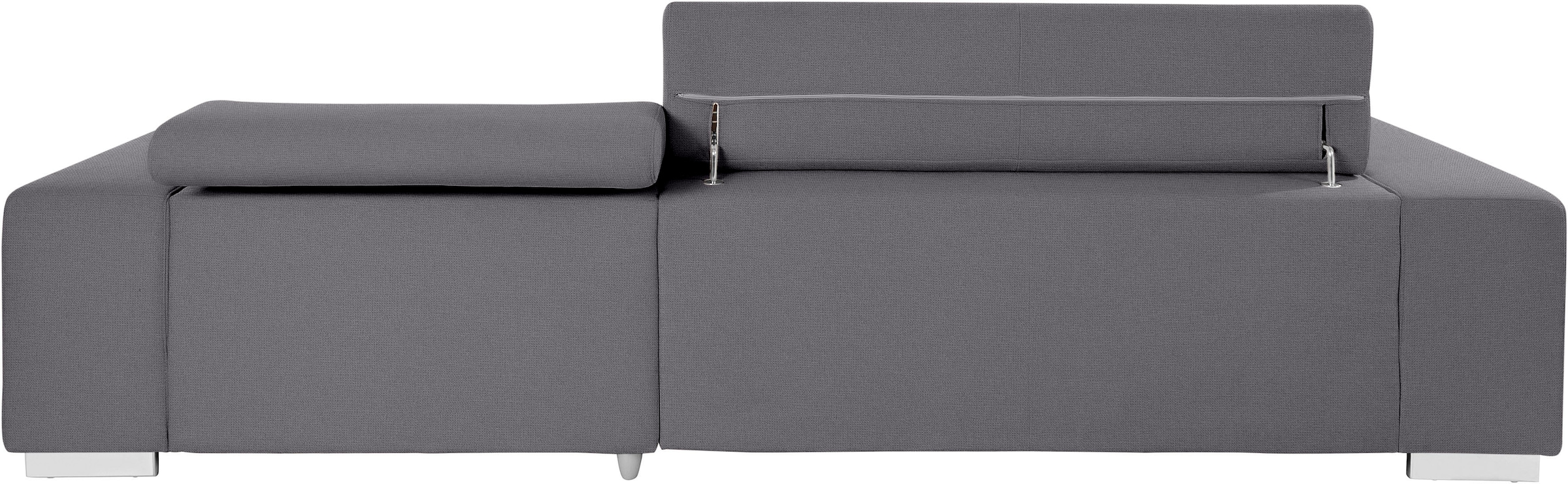 COTTA Ecksofa »Orion L-Form«, mit Kopfteilverstellung & 3 Nierenkissen