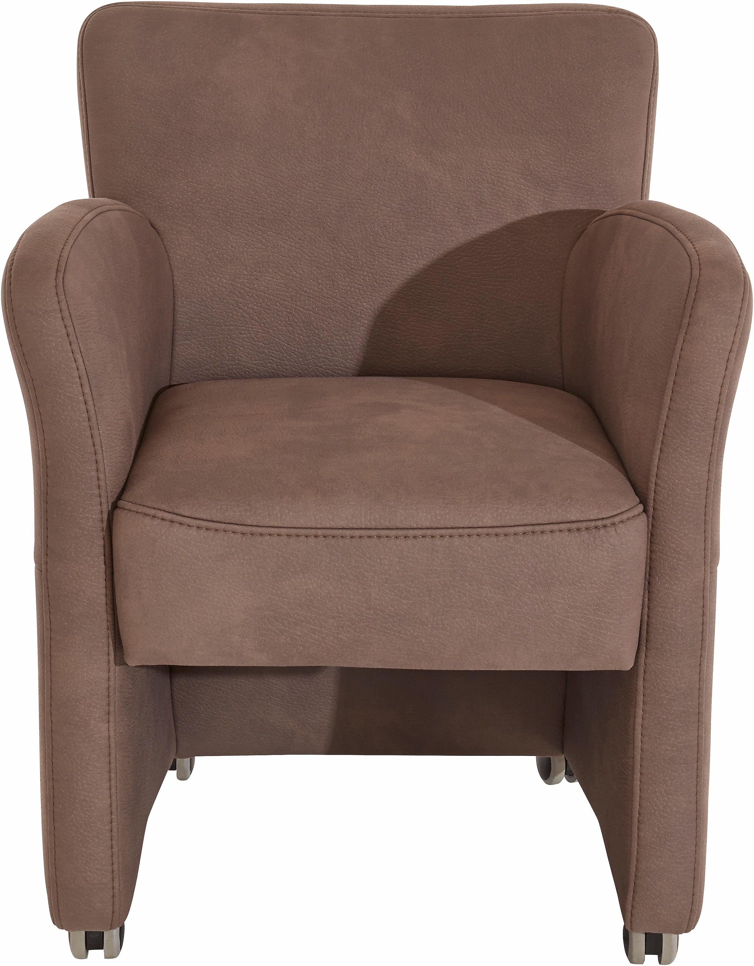 exxpo - sofa fashion Sessel »Intenso, Loungesessel, modern, wahlweise in Leder oder Textil«, hohe Bodenfreiheit, frei im Raum stellbar, hoher Sitzkomfort