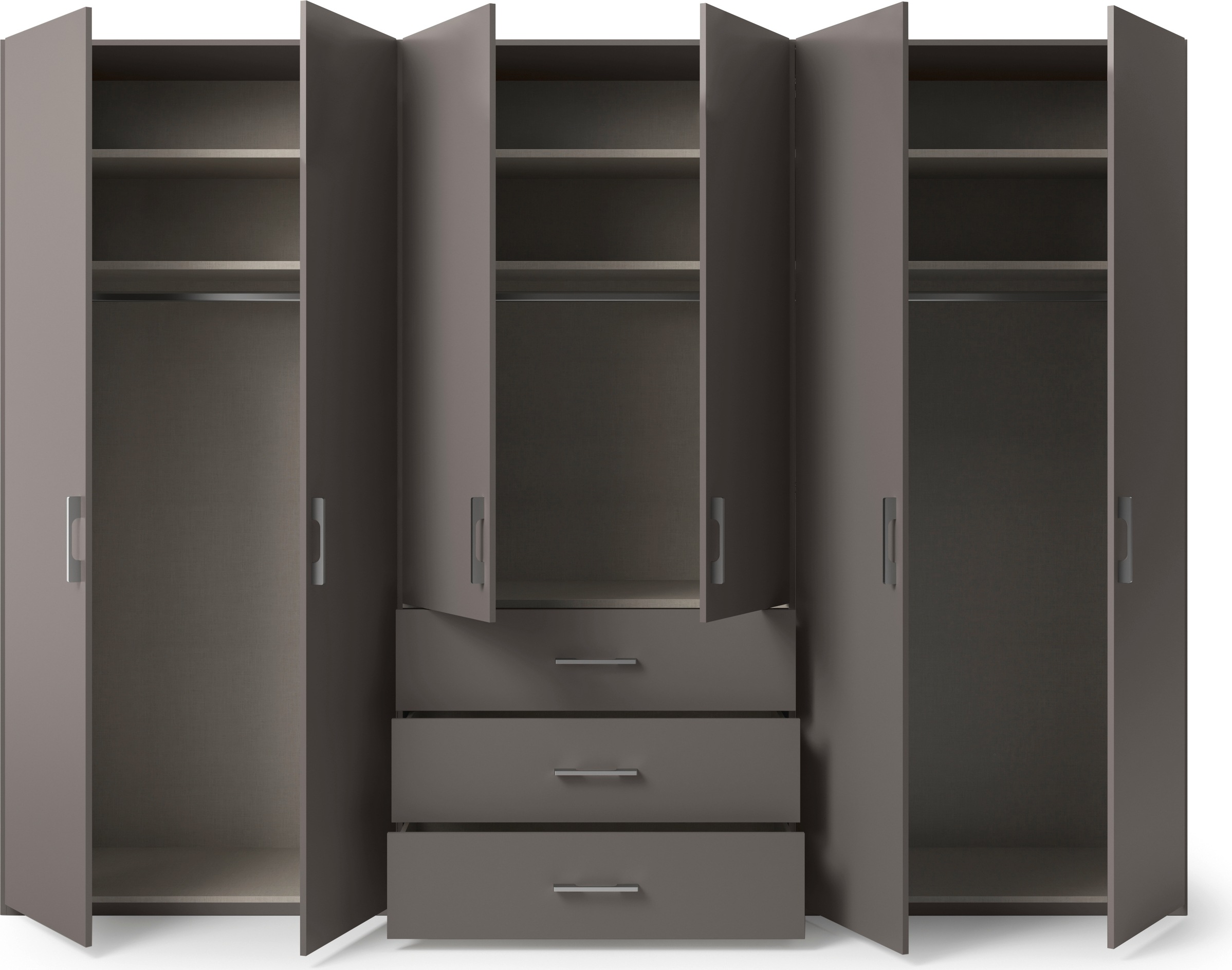 set one by Musterring Drehtürenschrank »Henderson«, mit 3 Schubladen, inkl. Fachböden und Kleiderstangen