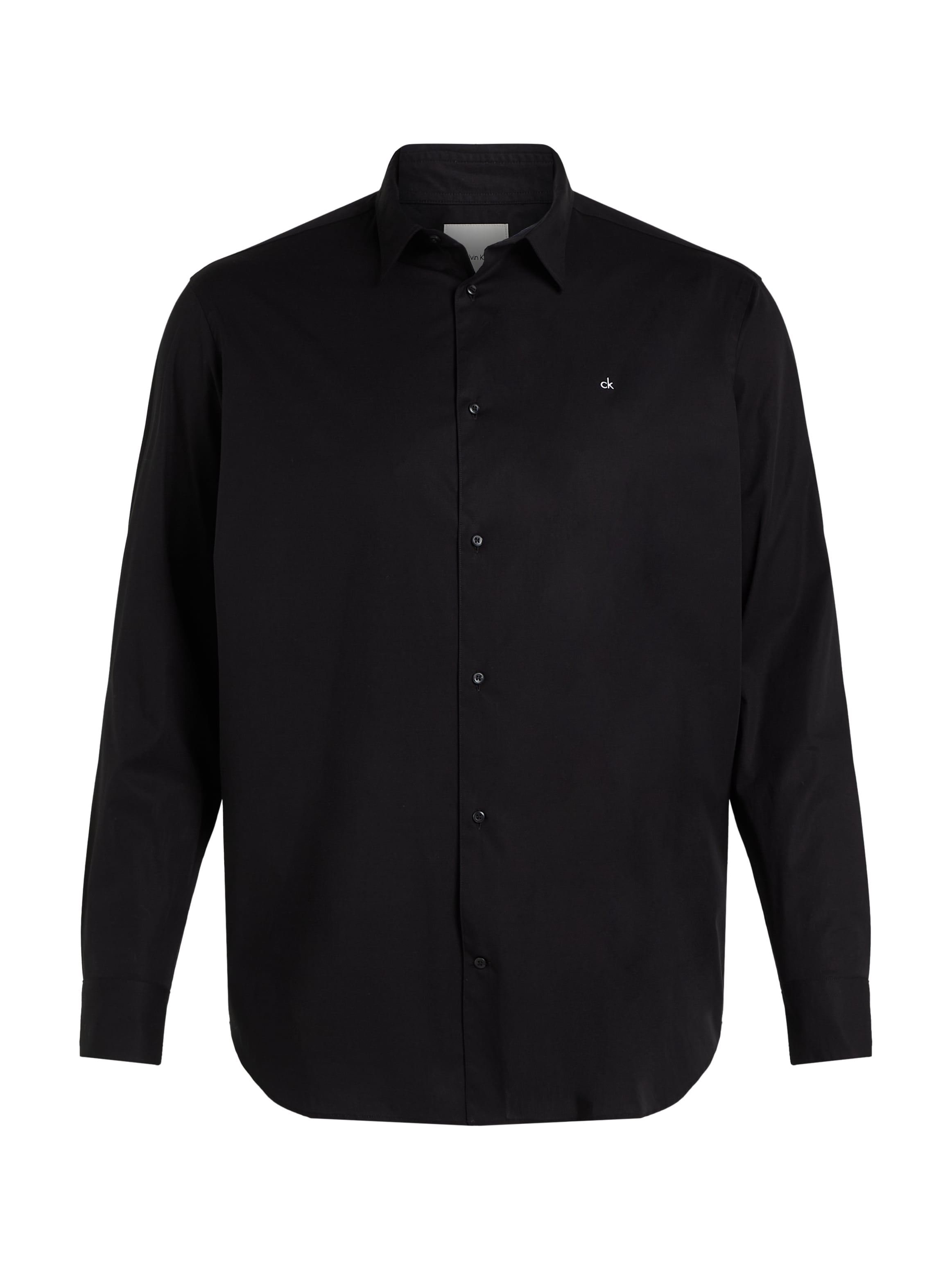 Calvin Klein Big&Tall Langarmhemd »BT_STRETCH POPLIN SLIM SHIRT«, in großen Größen mit durchgehender Knopfleiste