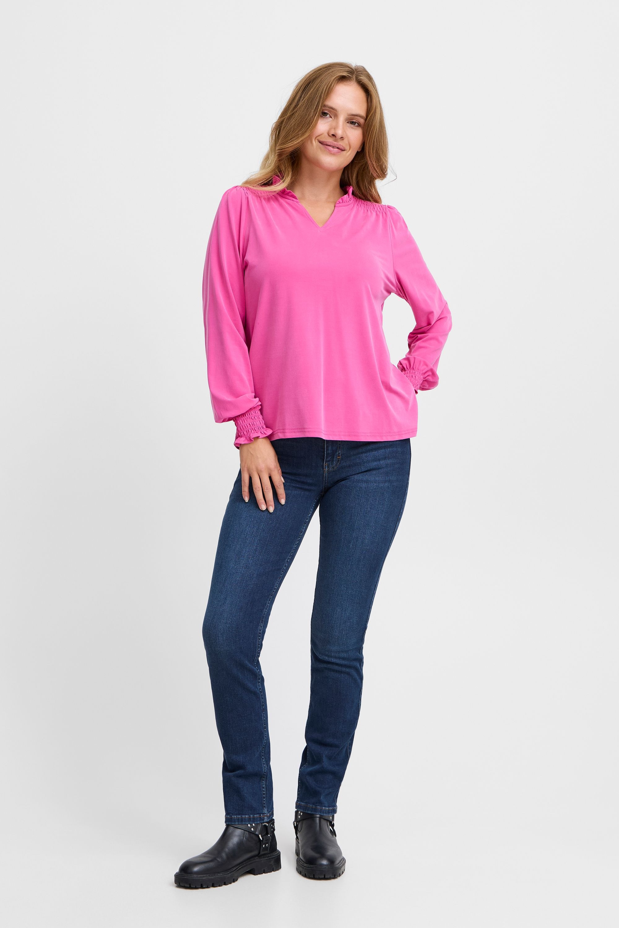 Pulz Jeans Langarmbluse »Langarmbluse PZLIPPA VNeck Blouse«