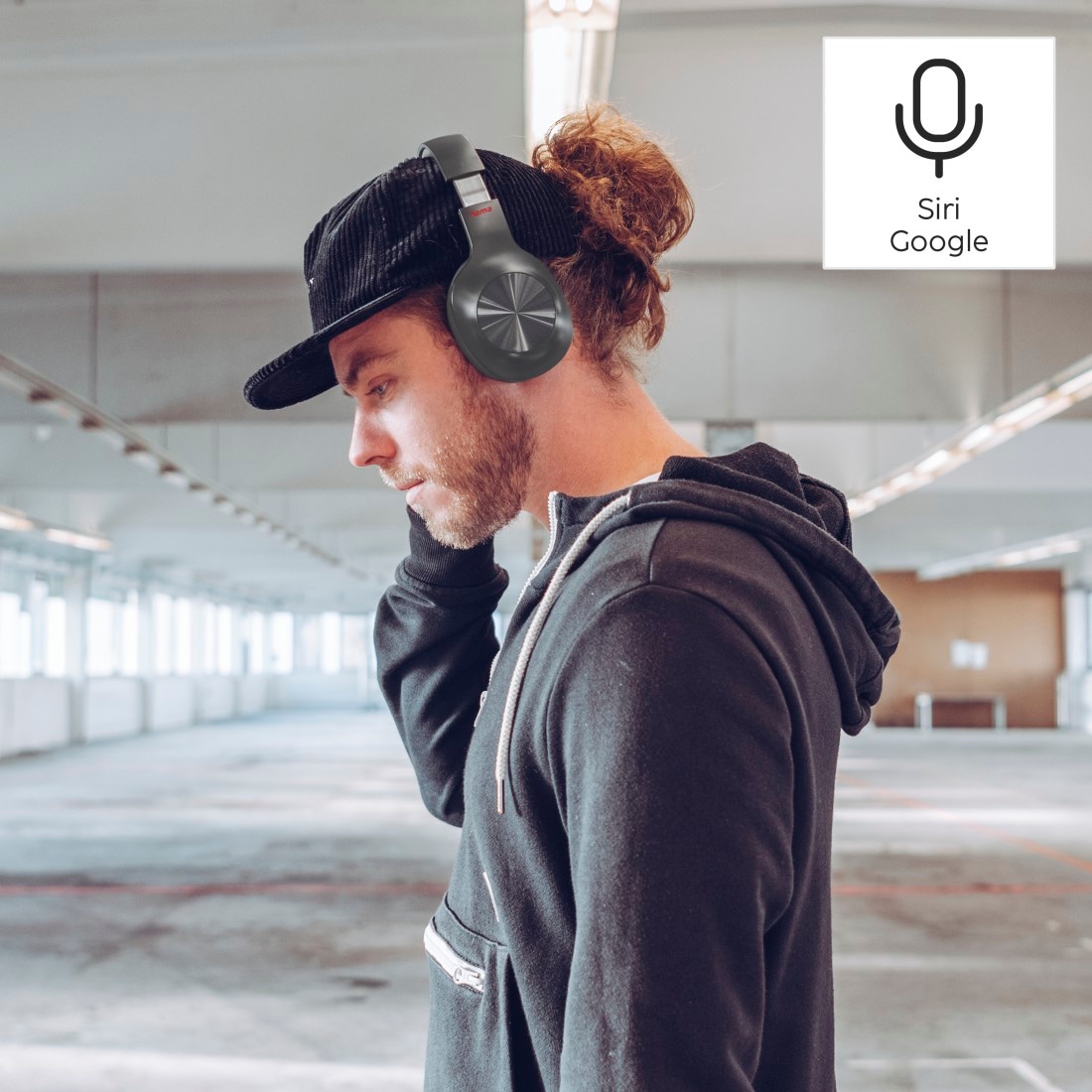 Hama Bluetooth-Kopfhörer »Bluetooth® Ear Over UNIVERSAL Kabel, kabellos«, ohne faltbar XXL Bluetooth-AVRCP Garantie Jahre Headset 3 A2DP Bluetooth-HFP-HSP, Boost, Bluetooth ➥ Sprachsteuerung, | Bass Kopfhörer