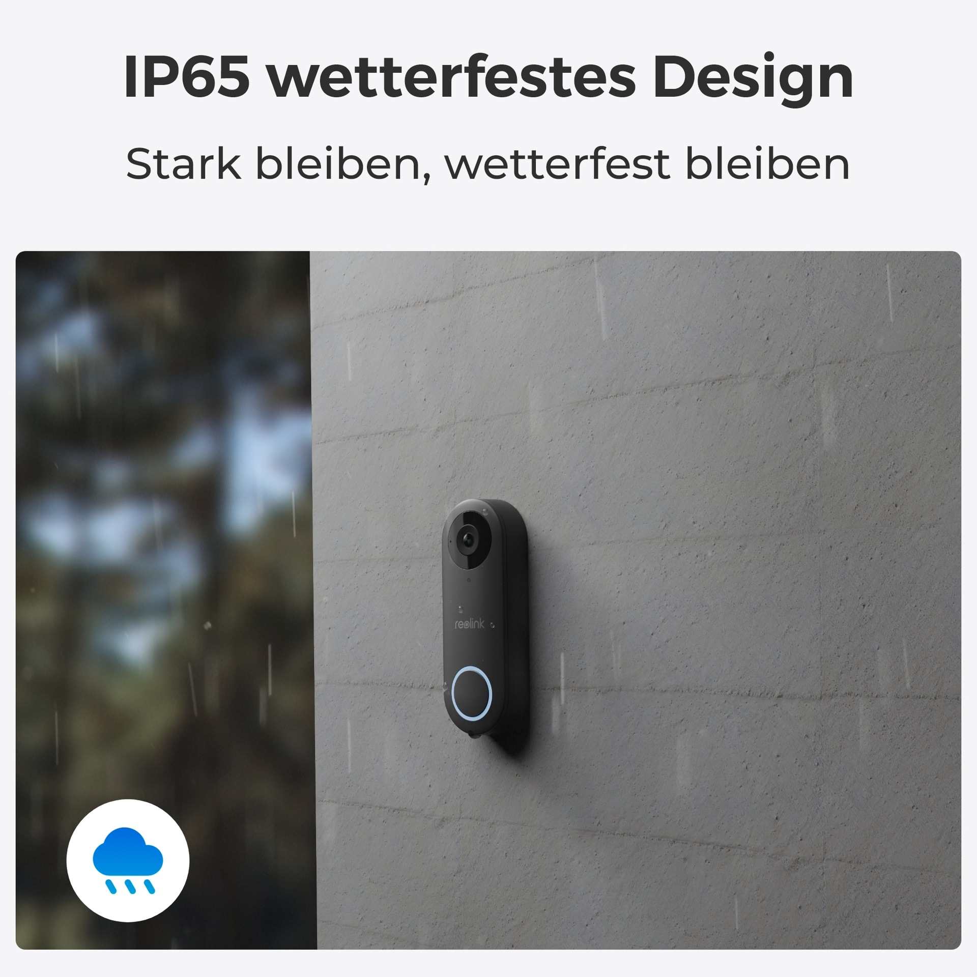 Reolink Smart Home Türklingel »D340W - 5MP Video-Türklingel & Chime«, Außenbereich, 2,4/5 GHz WLAN, Personenerkennung, 2-Wege-Audio, arbeitet mit NVRs