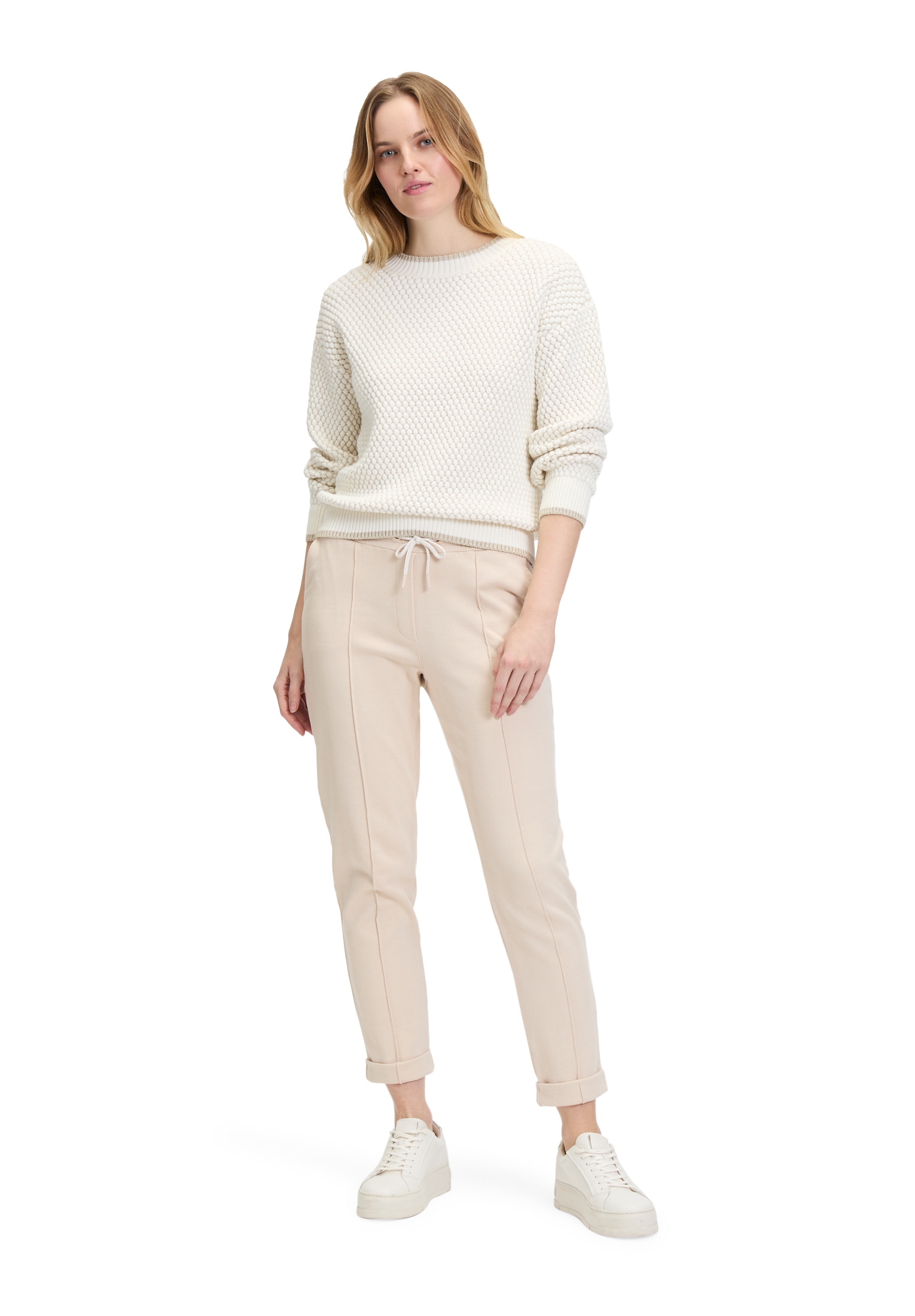 Betty&Co Schlupfhose »Schlupfhose mit Bindegürtel«