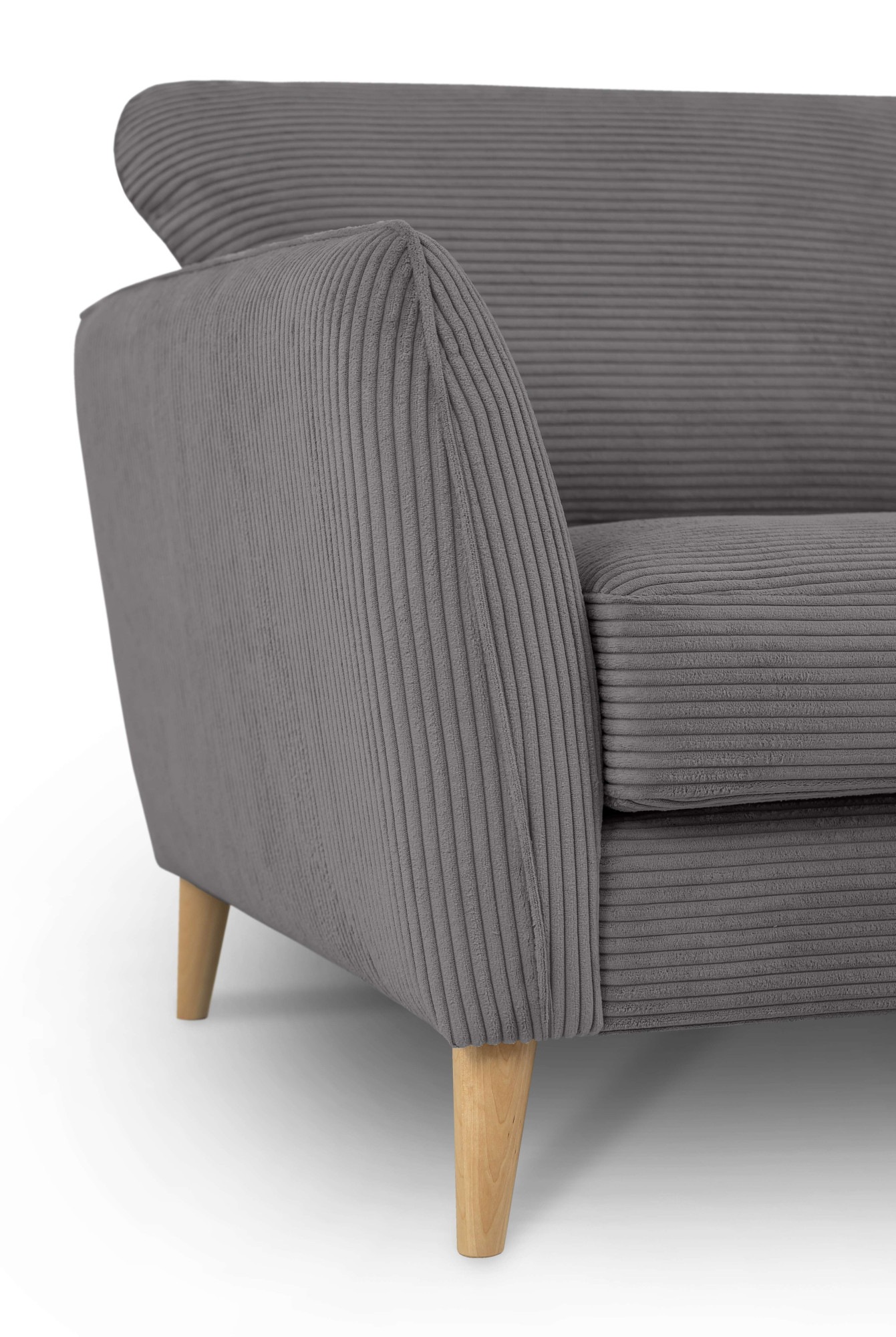 Home affaire Ecksofa »MARSEILLE (242/152cm),L-Form, Rec. rechts/links«, Massivholzbeine aus Eiche, in verschieden Bezügen und Farbvarianten