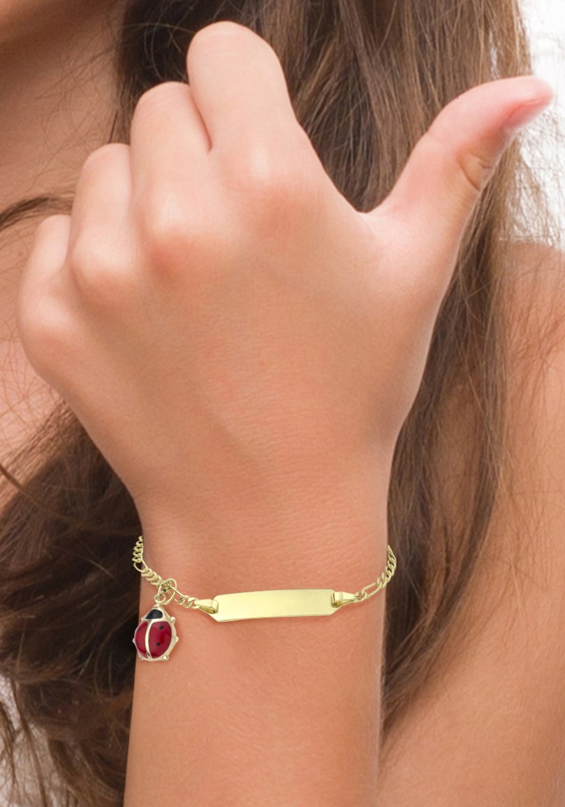 Amor Goldarmband »Marienkäfer« Made in Germany, mit Emaille