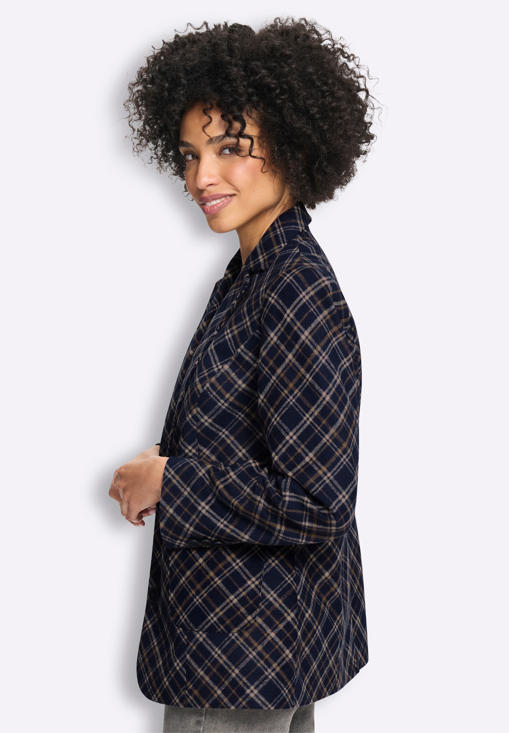 heine Blusenblazer »Blazer Blazer mit Karomuster«