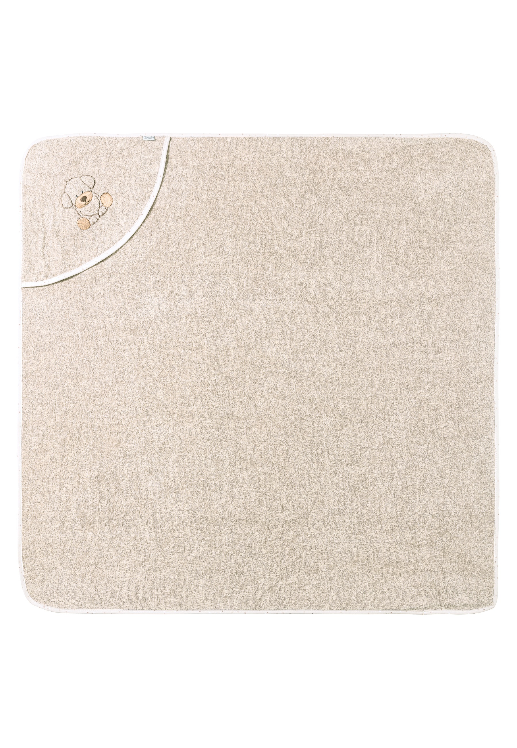 Sterntaler® Kapuzenhandtuch »Kapuzenbadetuch 100x100 cm HUND Lucky«, (1 St.)