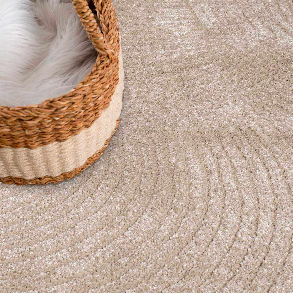Carpet City Teppich »Friseé-Teppich FANCY 904«, rechteckig, 12 mm Höhe, Läufer, Kurzflor Wohnzimmer, florale 3D-Optik, für Schlafzimmer