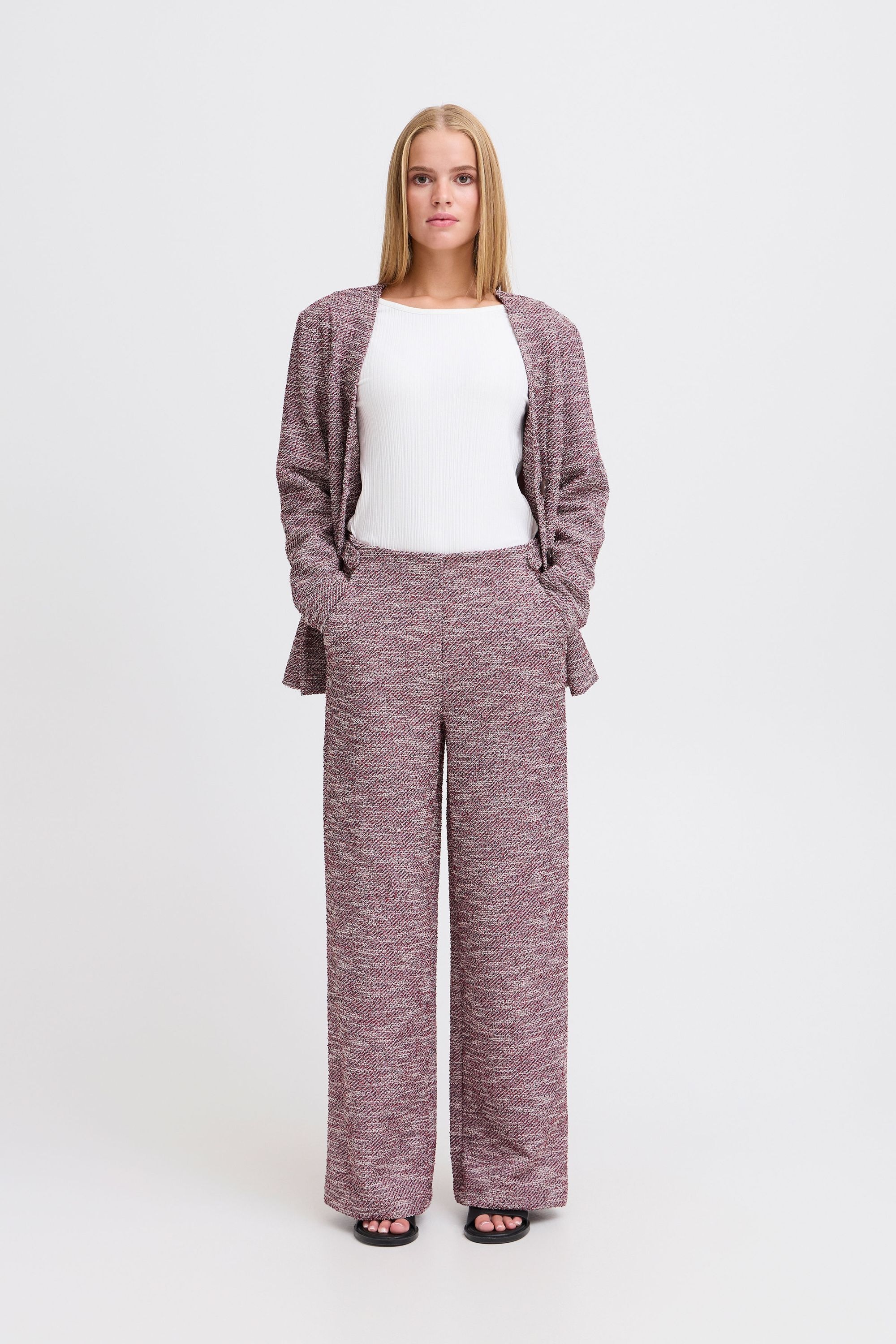 Ichi Stoffhose »Stoffhose IHKATE CHECLÉ WIDE PA«