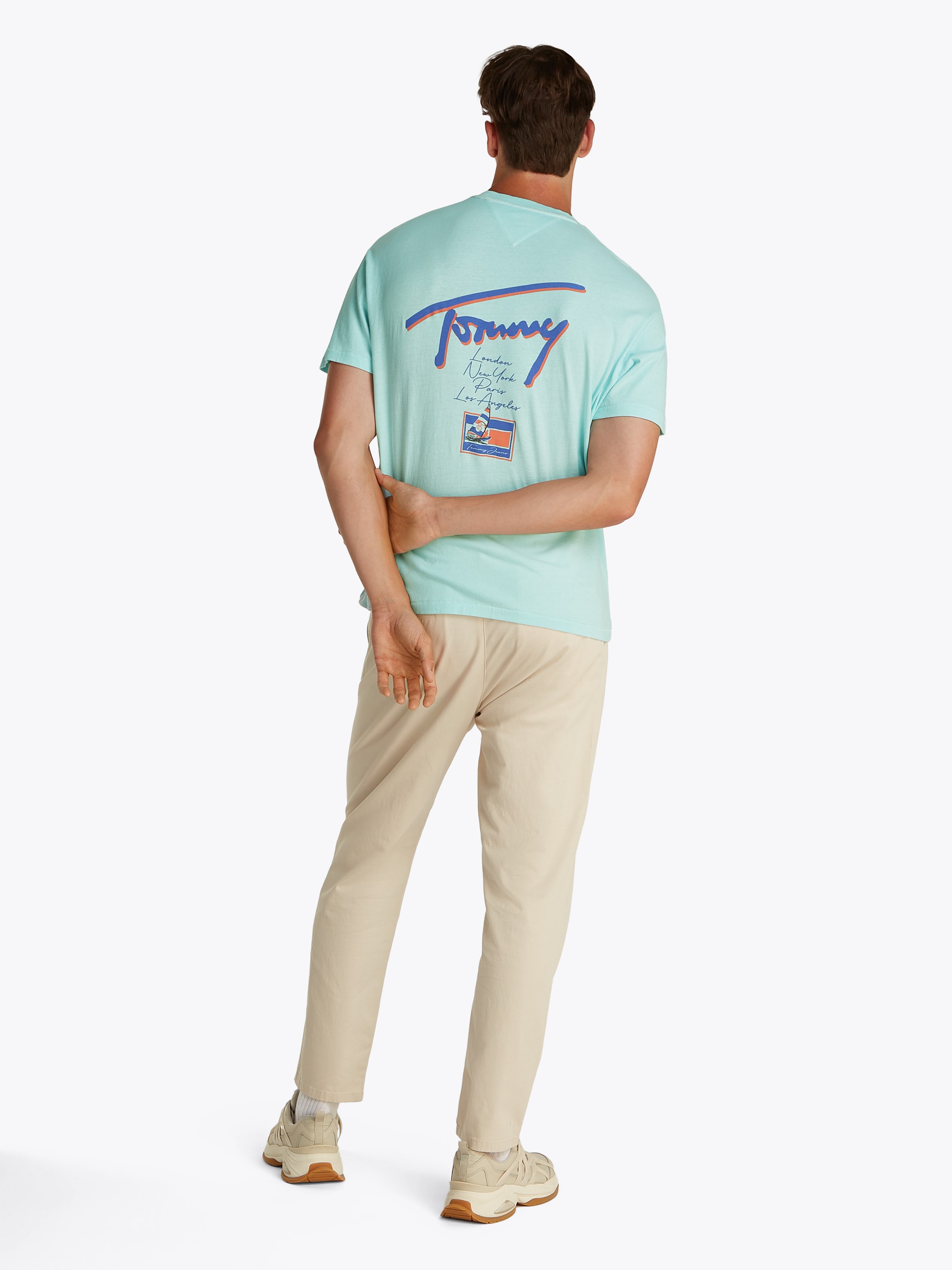 Tommy Jeans T-Shirt »TJM RLX FADED GRAPHIC TEE EXT«, mit großem Rückendruck