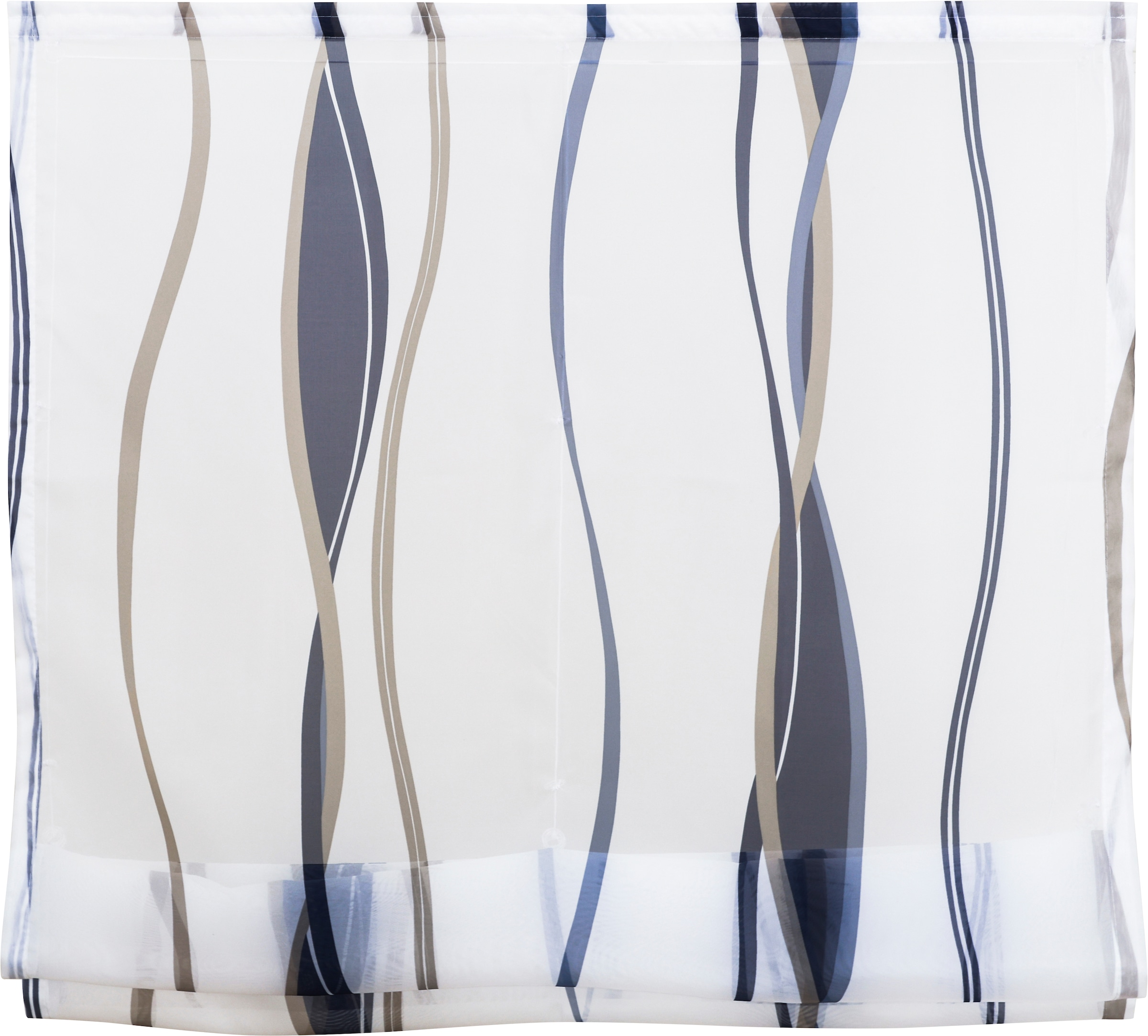 OTTO home Raffrollo »Dimona« mit Klettschiene Transparent, Voile, Polyester, Wellen