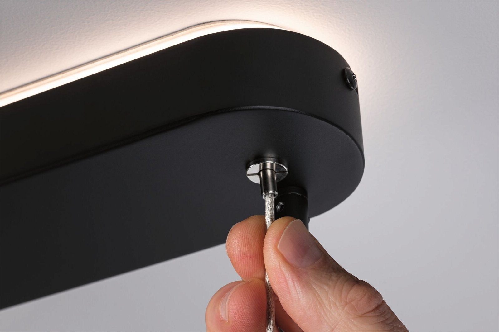 Paulmann LED Pendelleuchte »Puric Pane Effect 6x 6,5W Schwarz 230V Metall/Kunststoff«, 6 flammig, 3-step-dimmbar