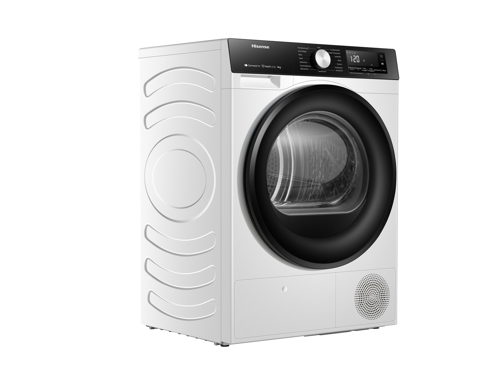 Hisense 3S Freistehender Wäschetrockner mit Wärmepumpe, 8 kg