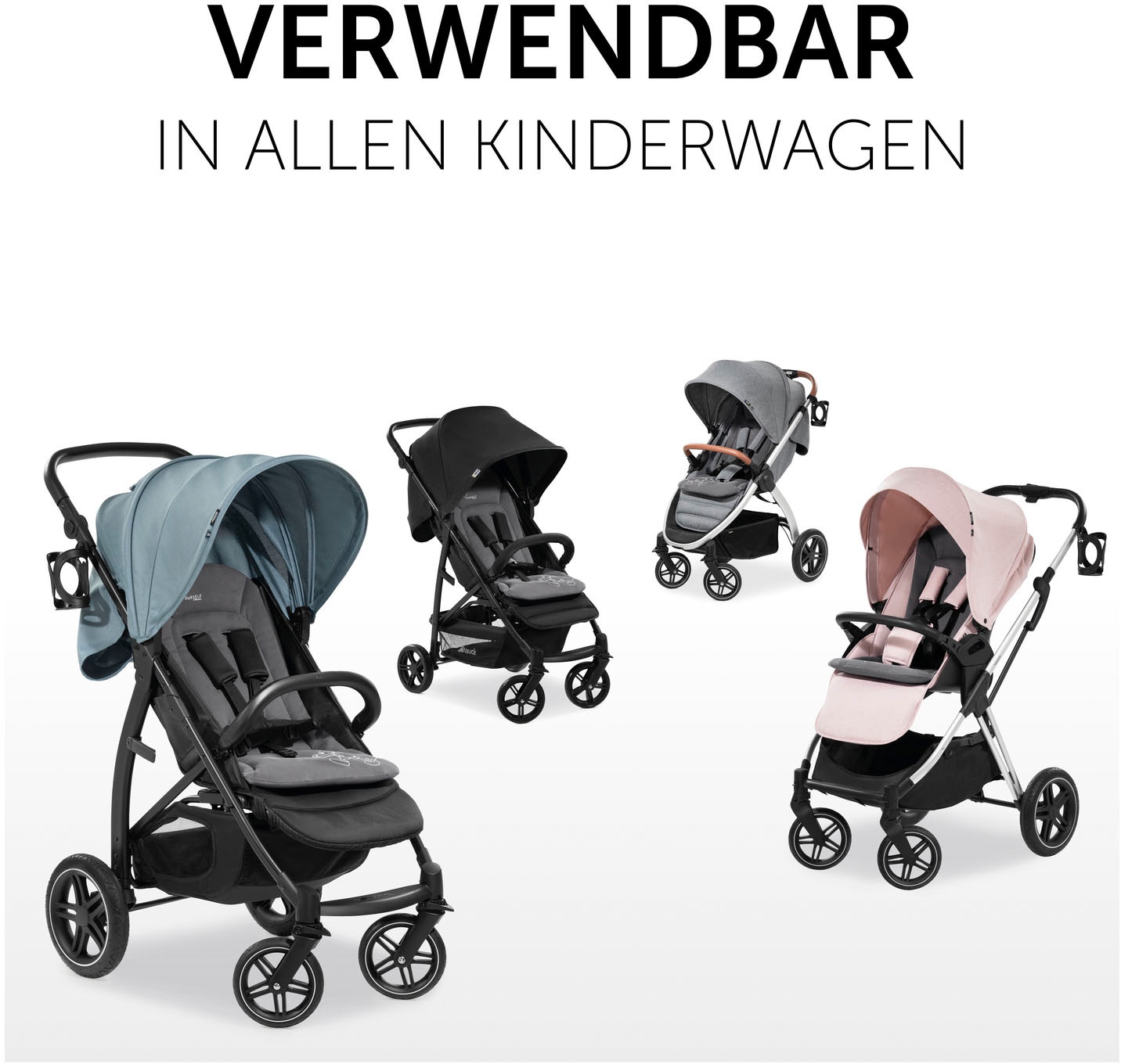 Hauck Kinderwagen-Sitzauflage »Seat Liner, Mickey Mouse black«