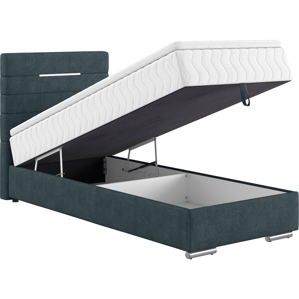 INOSIGN Boxbett »Stratus«, mit RGB-LED Beleuchtung, Bettkasten und Matratze