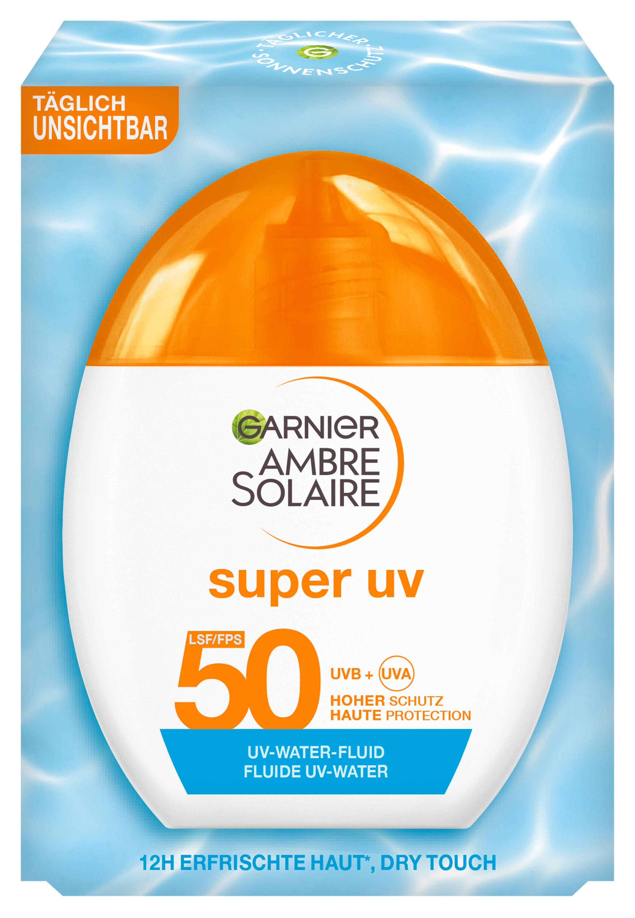 GARNIER Sonnenschutzfluid »Garnier Super UV UV-Water-Fluid Invisible LSF 50«