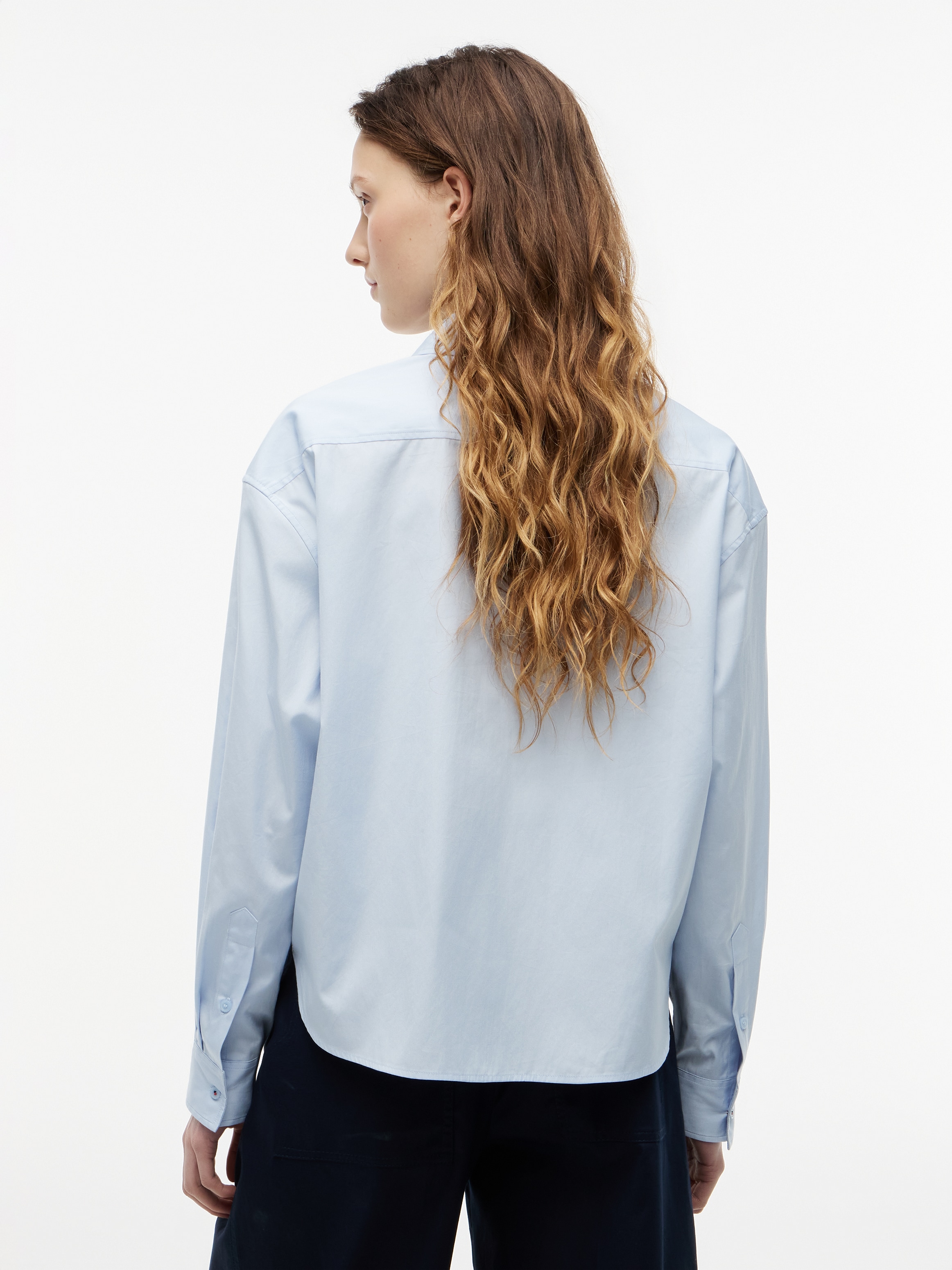 Tommy Hilfiger Hemdbluse »SUMMER POPLIN LS BOXY SHIRT« Baumwolle, Boxy Fit