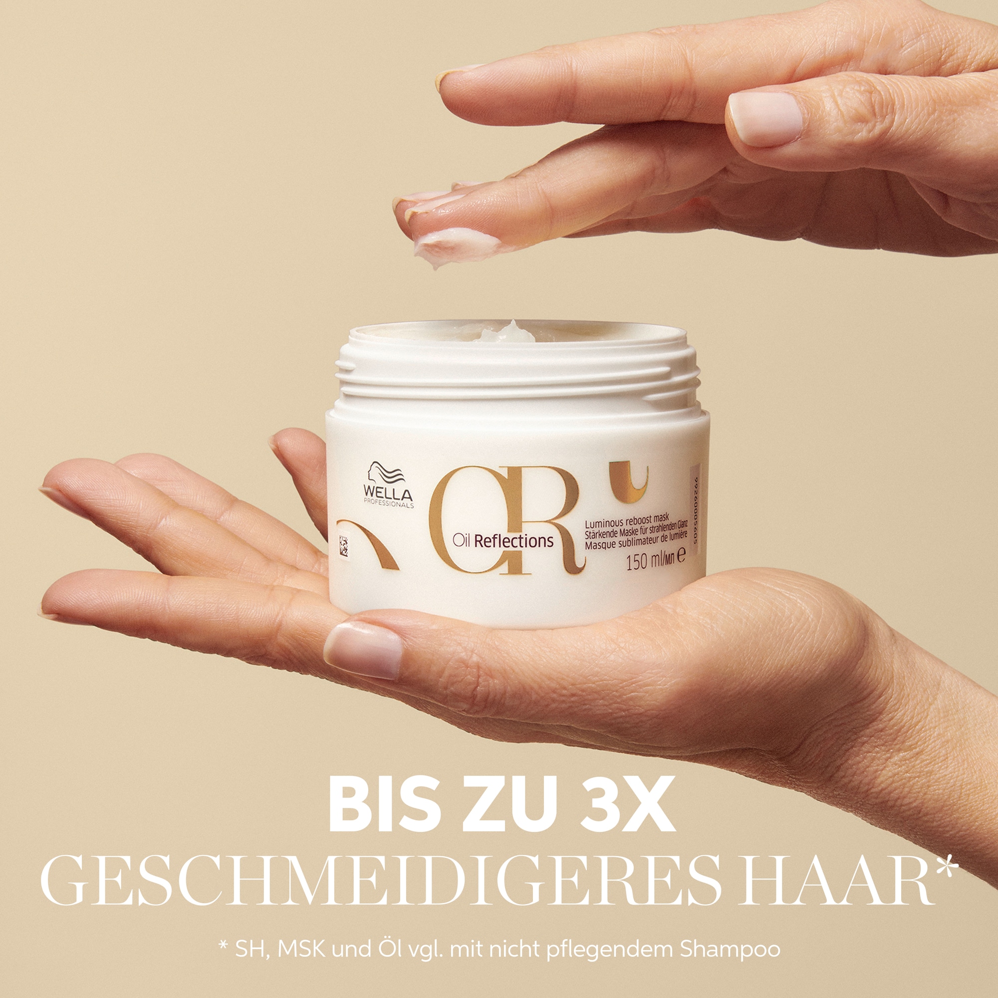 Wella Professionals Haarmaske »Oil Reflections Mask« pflanzliche Inhaltsstoffe für langanhaltende Feuchtigkeit