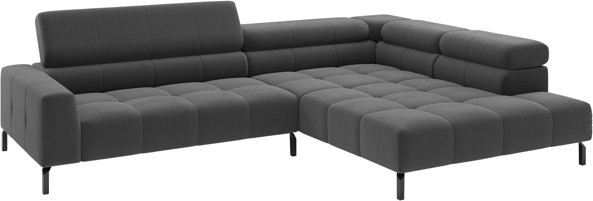 Home affaire Ecksofa »Claya, 311 cm breit, L-Form,  inkl. Kopfteilverstellung« wahlweise elektrischer Sitzvorzug