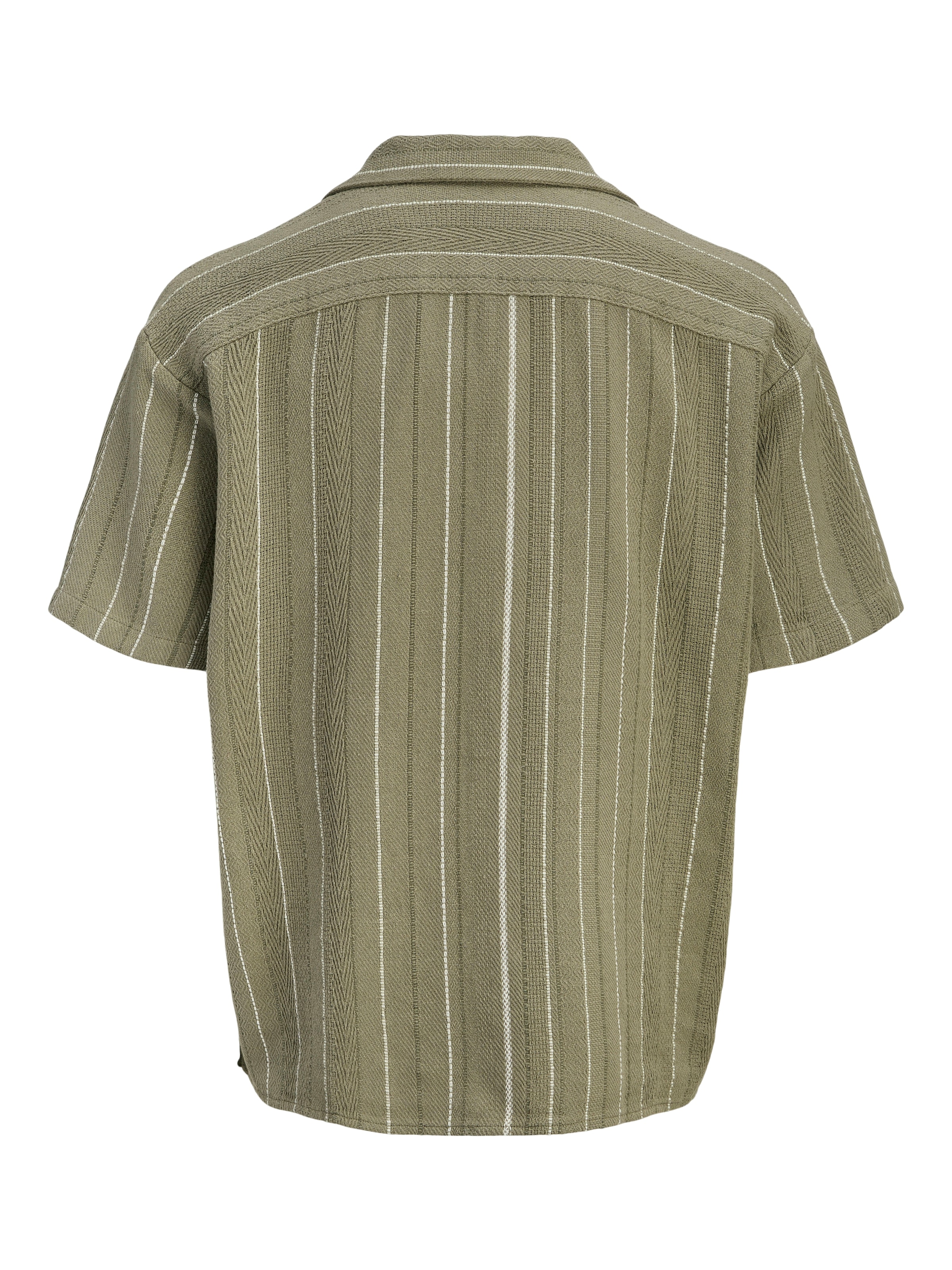 Jack & Jones Kurzarmhemd »JJEBRADLEY STRIPED RESORT SHIRT SS LN« Baumwolle, loose fit